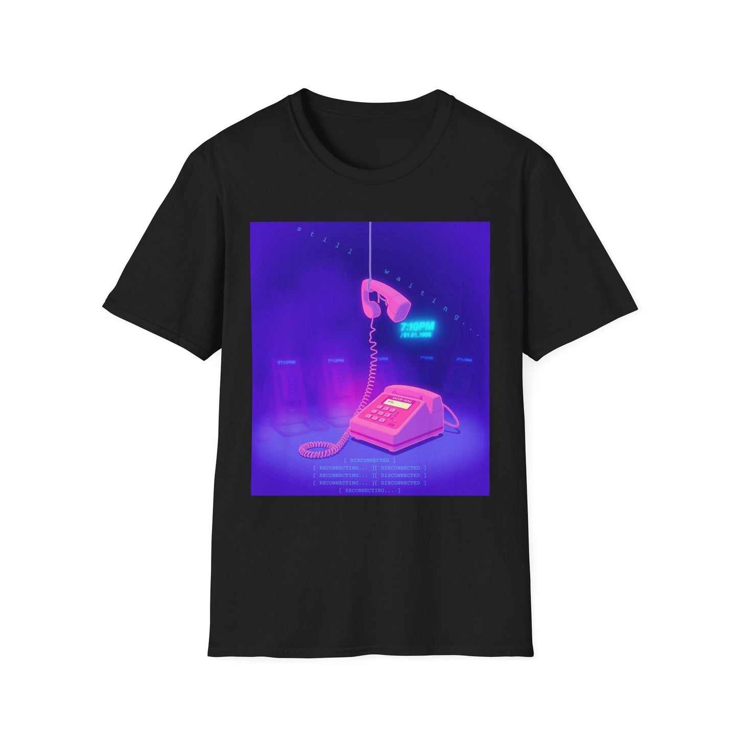 "Still Waiting— Disconnected Signal Tee" Printify