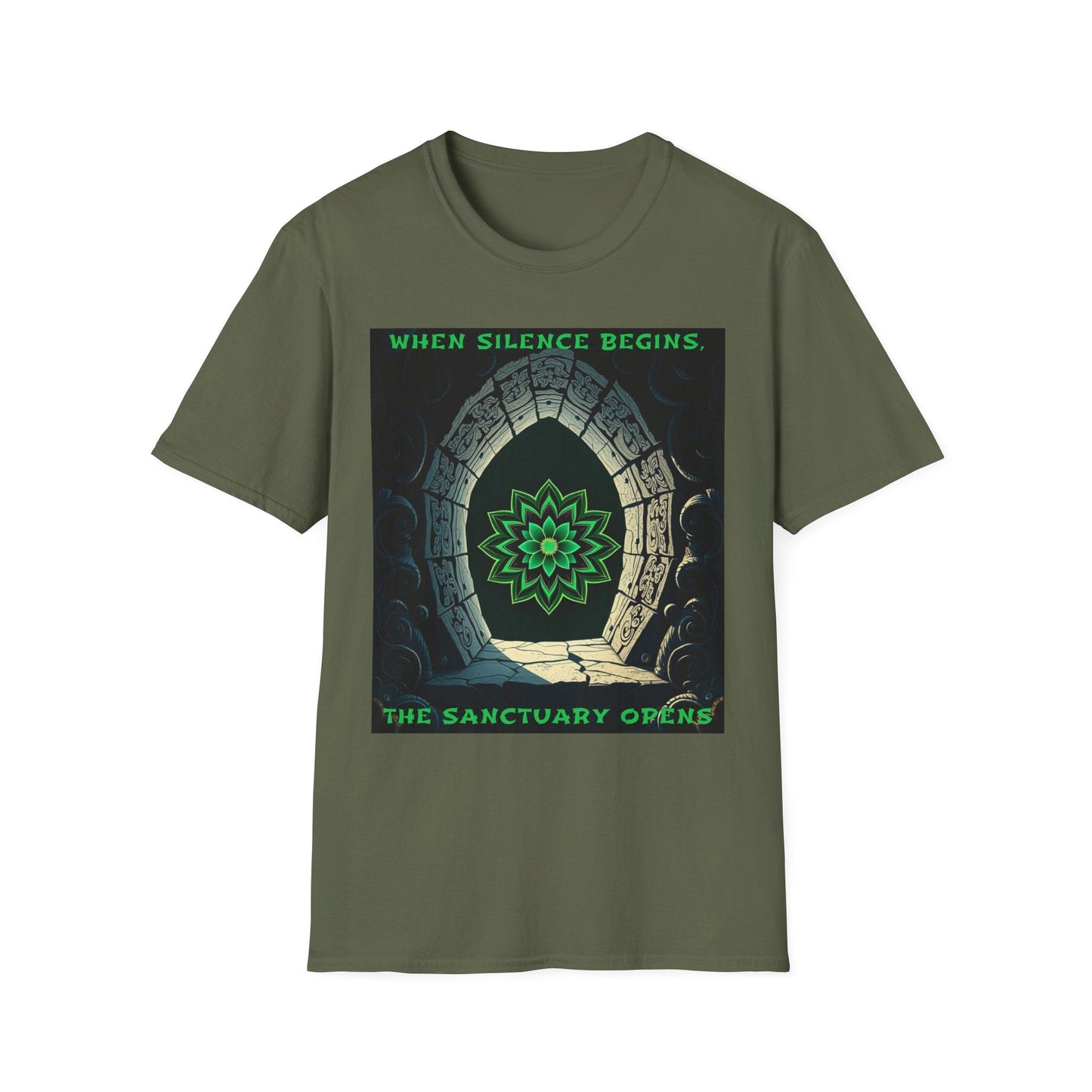 "The Quiet Path — The Sanctuary Opens Tee" Printify