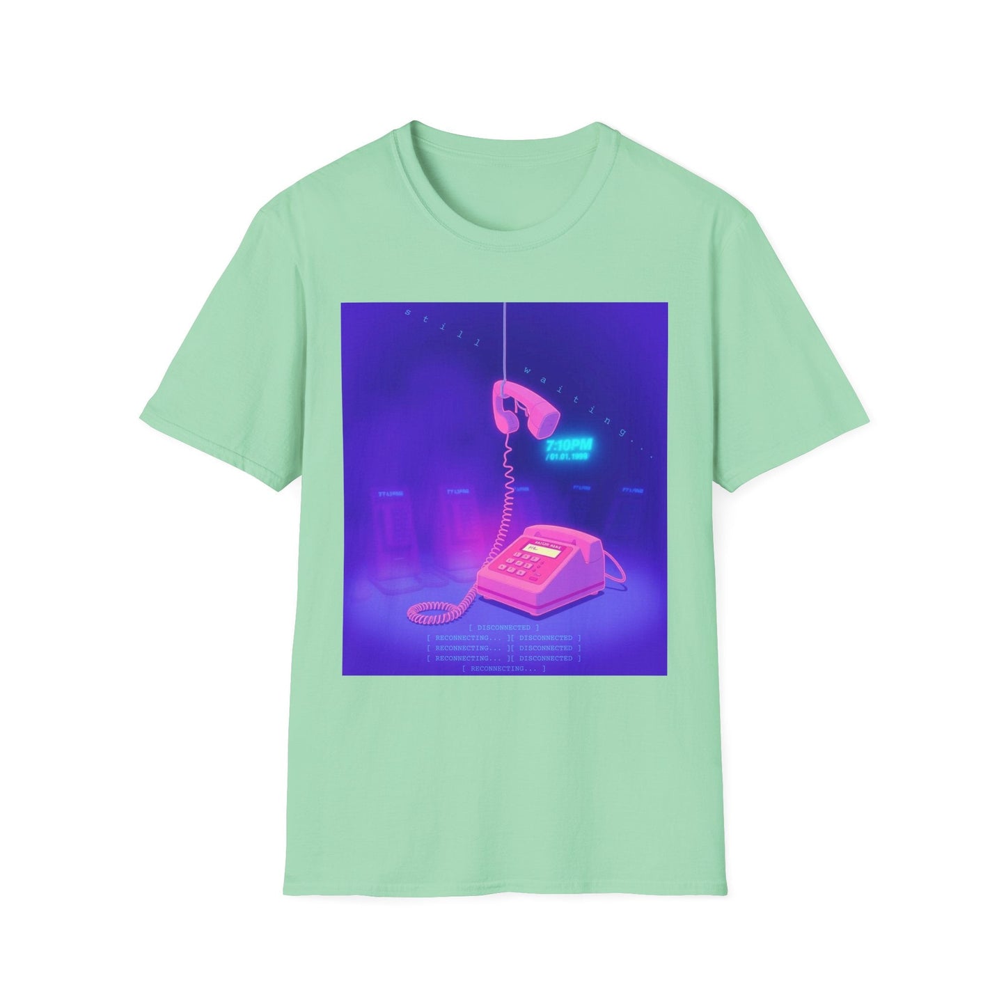 "Still Waiting— Disconnected Signal Tee" Printify