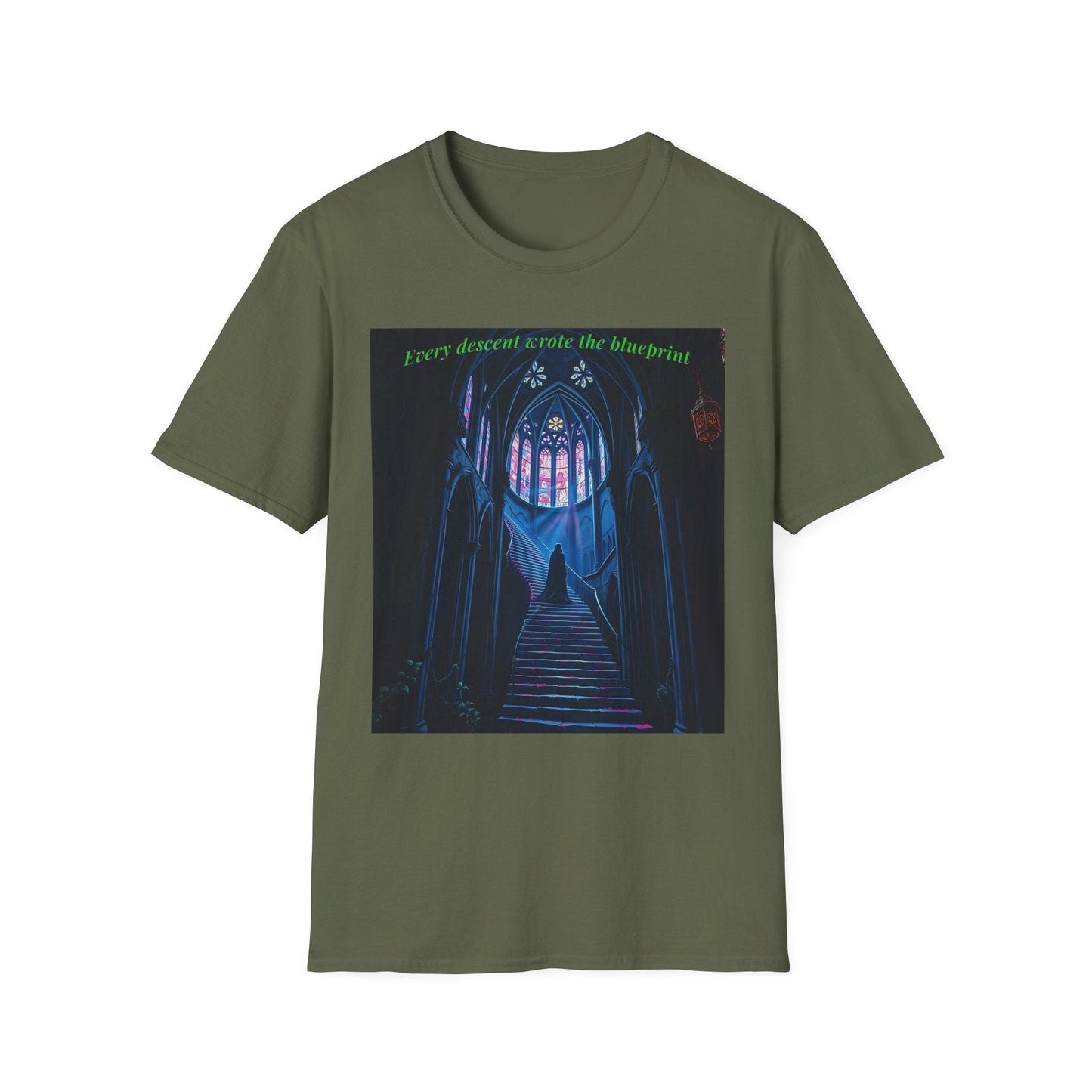 "Wounds as Architects — The Sacred Descent Tee" Printify