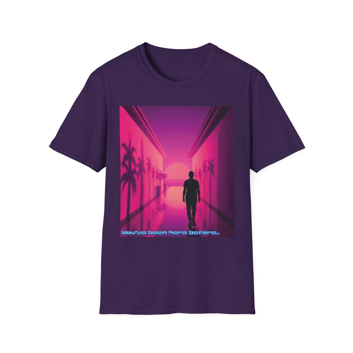 "You’ve Been Here Before — Déjà View Vaporwave Tee" Printify