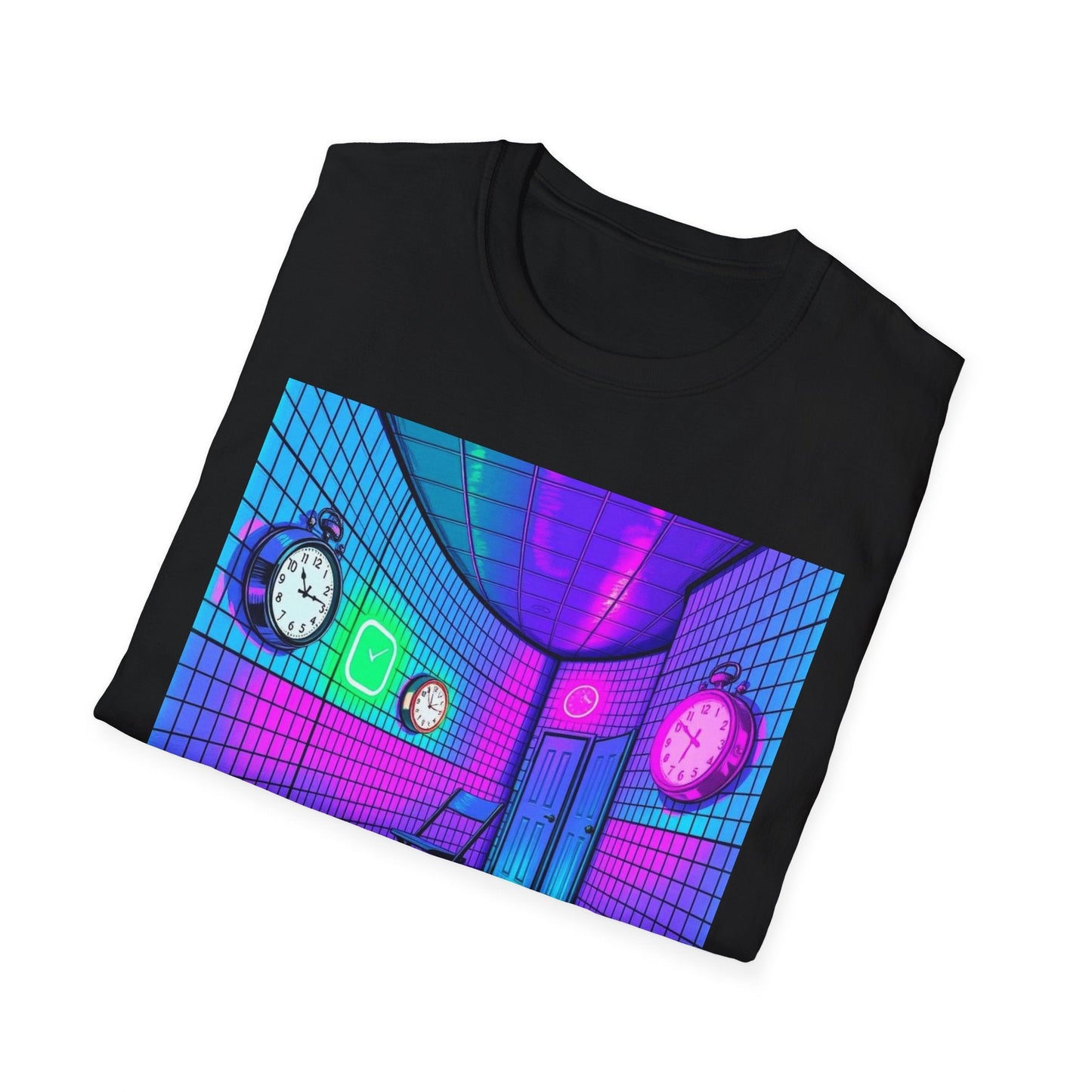 "It Never Happened, But It's Happening Again — Liminal Clock Tee" Printify