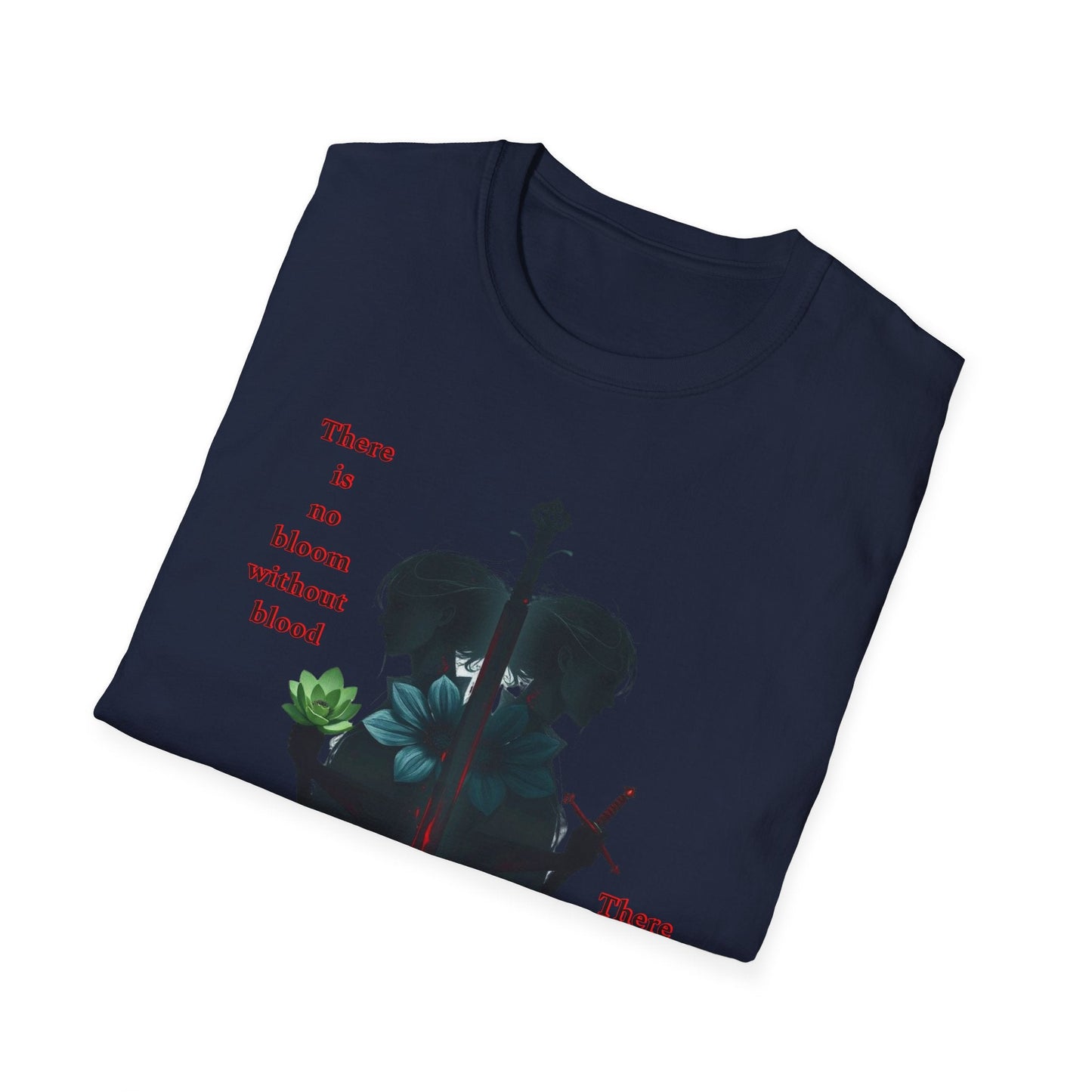 "Blood & Bloom — The Rooted Blade Tee" Printify