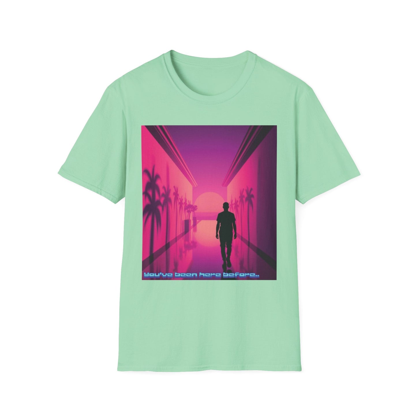 "You’ve Been Here Before — Déjà View Vaporwave Tee" Printify
