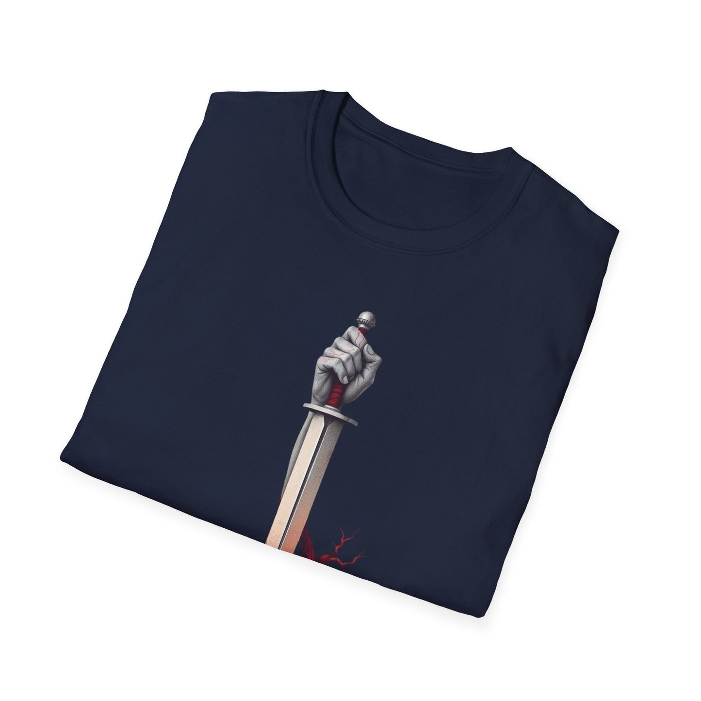 "Rooted in Red — The Wound & Blade Tee" Printify
