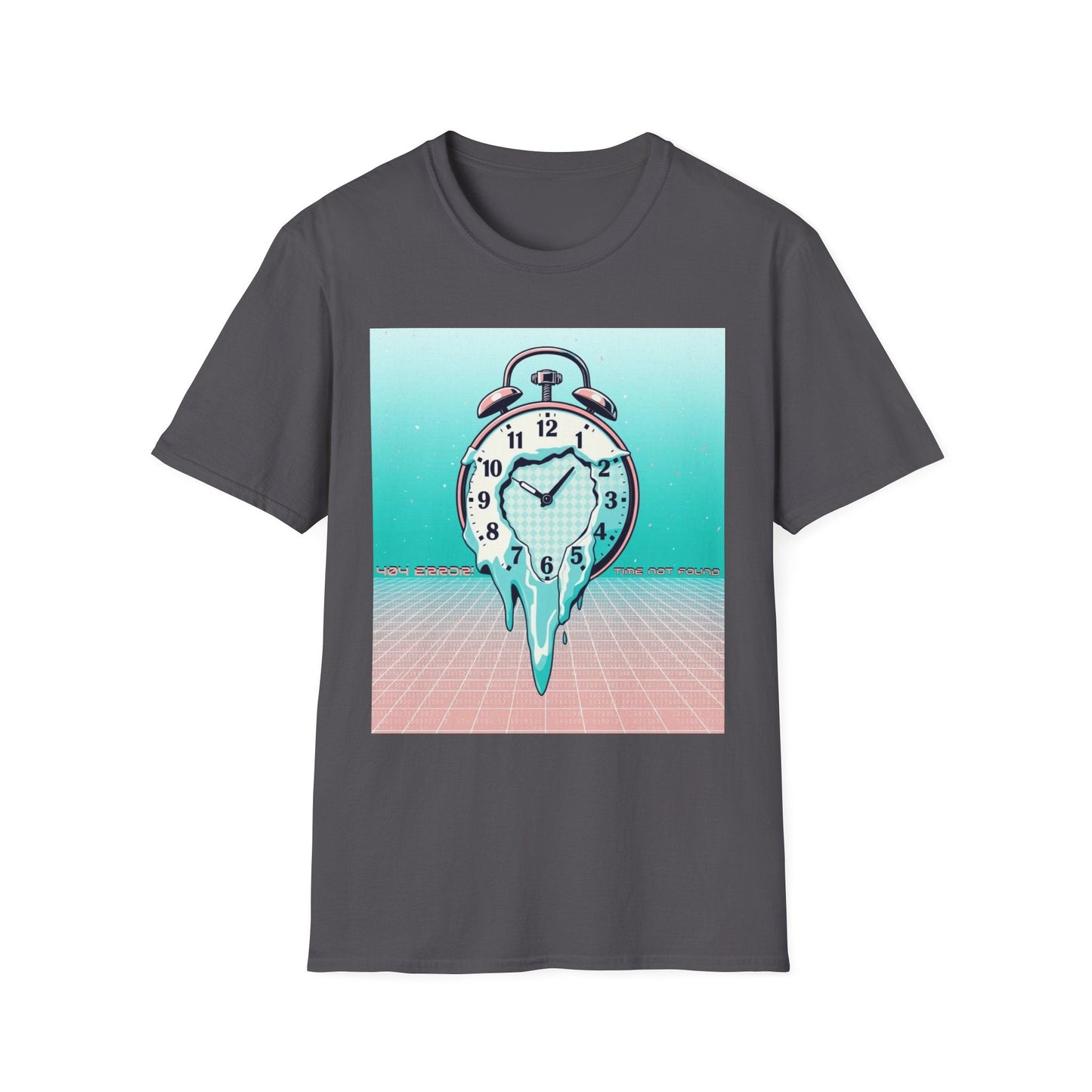 "The Clock Doesn’t Work Here — Drip Time Surrealist Tee" Printify