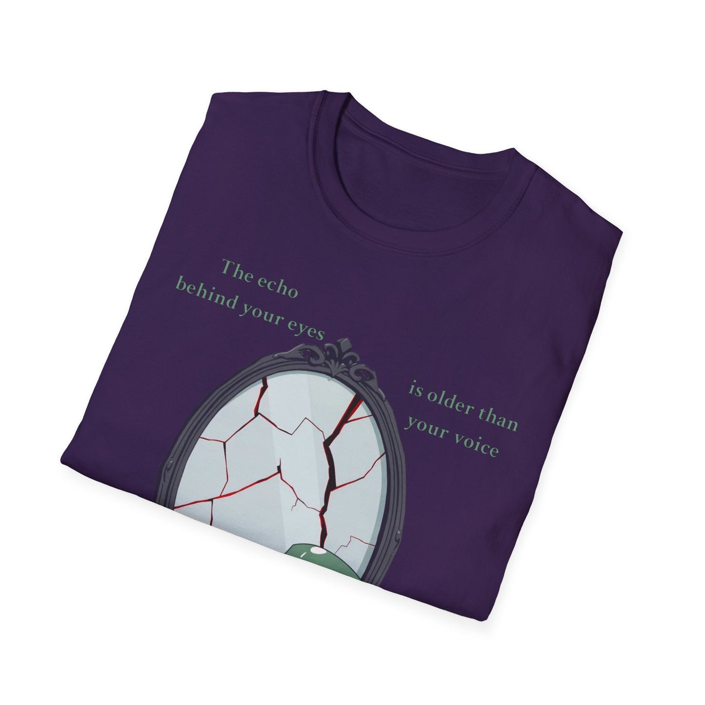 "The Witness Within — The Cracked Reflection Tee" Printify