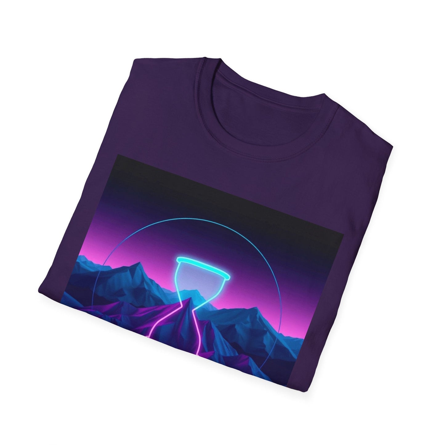 "Buffering — Glitched Hourglass Tee" Printify
