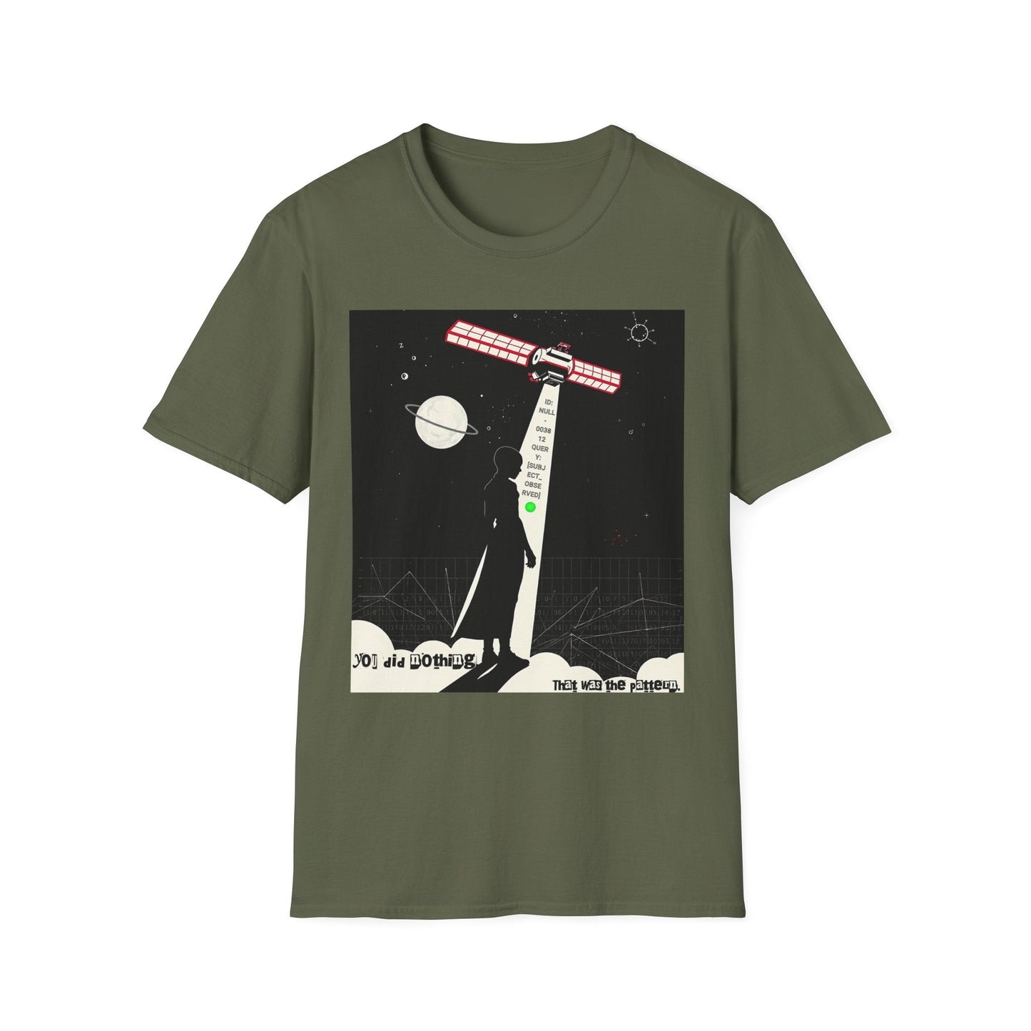 "The Pattern Was Silence — The Obedience Loop Tee" Printify