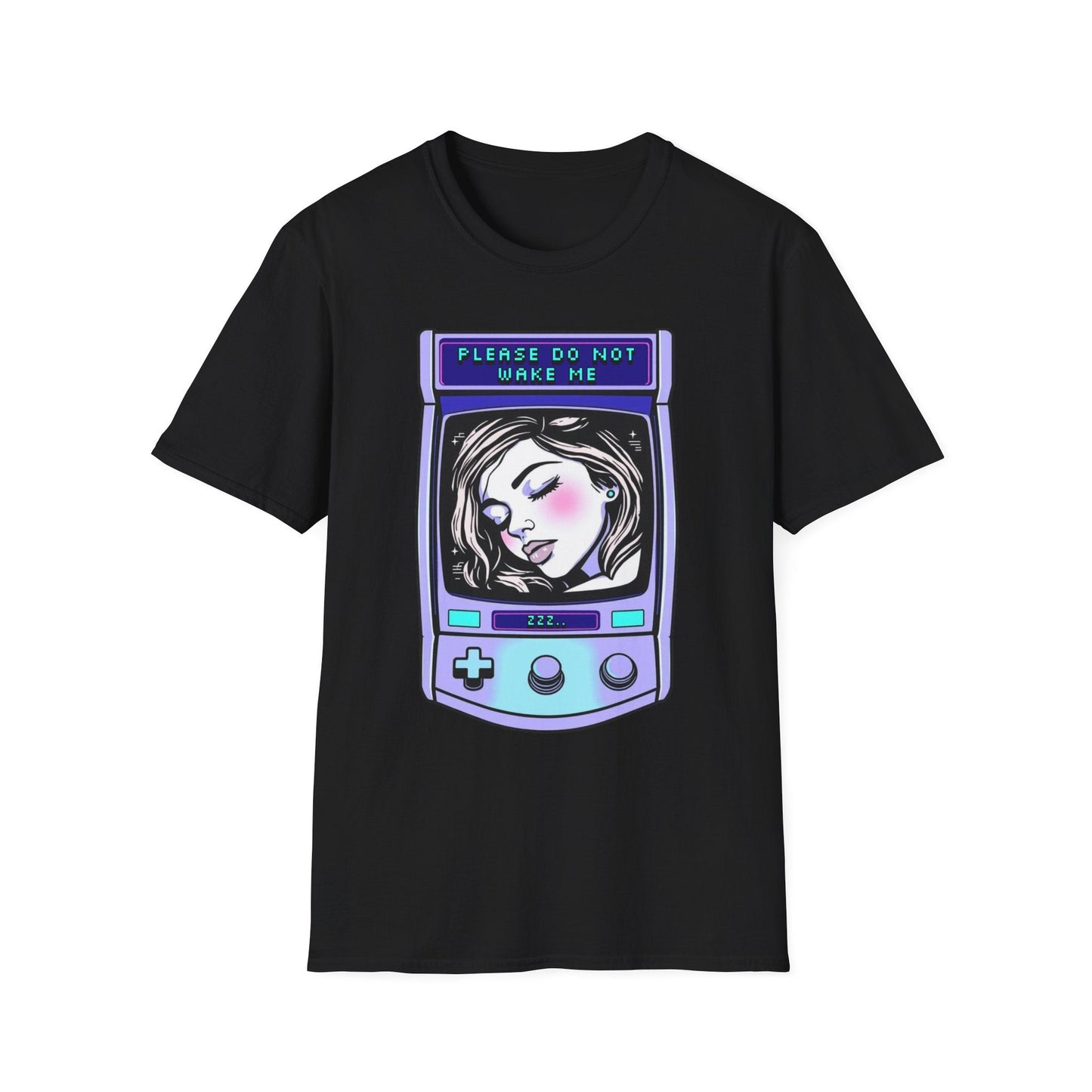 "Please Do Not Wake Me — Pixel Dream Console Tee" Printify