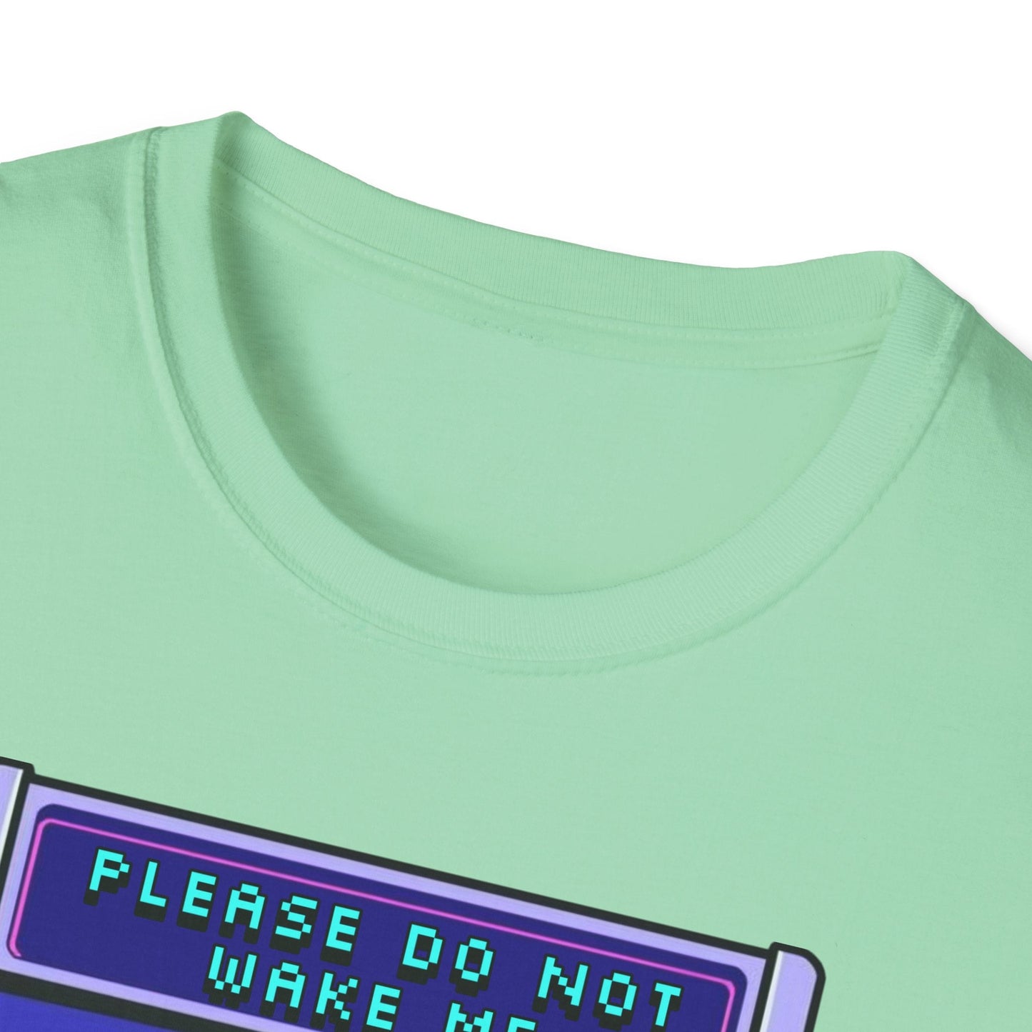 "Please Do Not Wake Me — Pixel Dream Console Tee" Printify