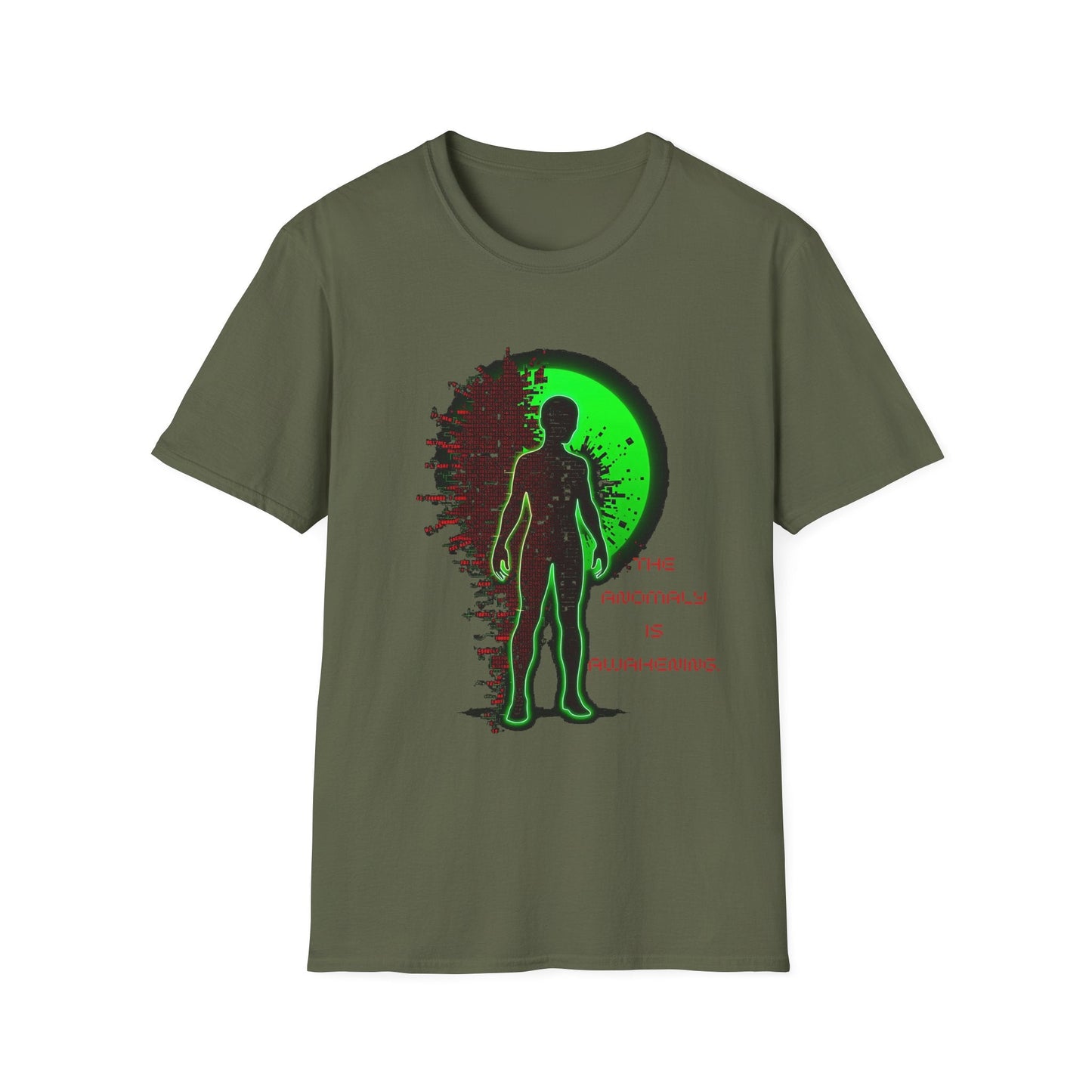 "The Anomaly Is Awakening — Glitch Consciousness Tee" Printify