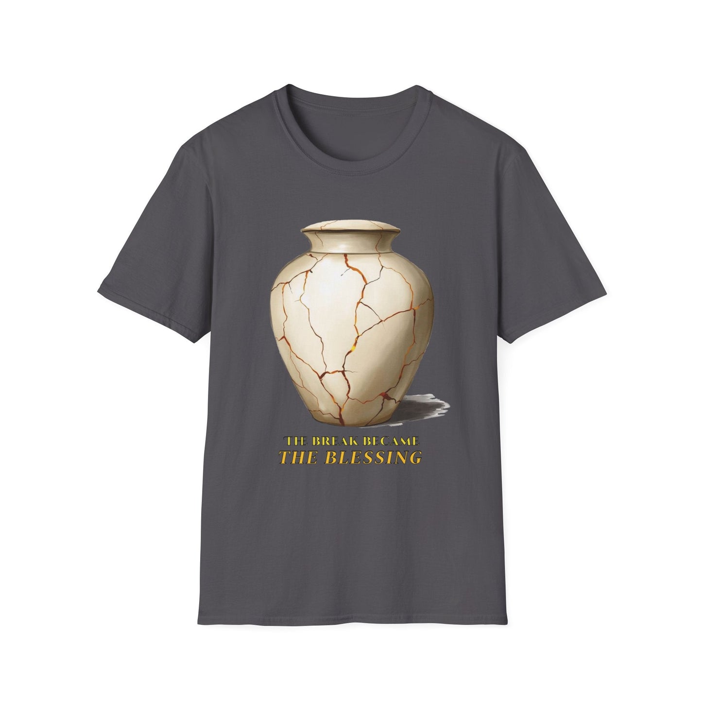 "The Blessing in the Break — The Kintsugi Vessel Tee" Printify