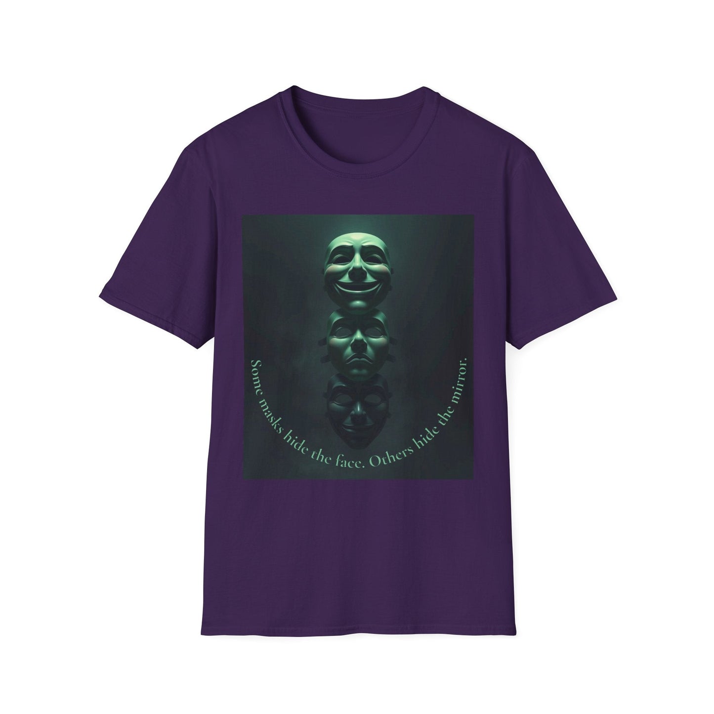 "The Mirror Beneath — The Masked Truth Tee" Printify