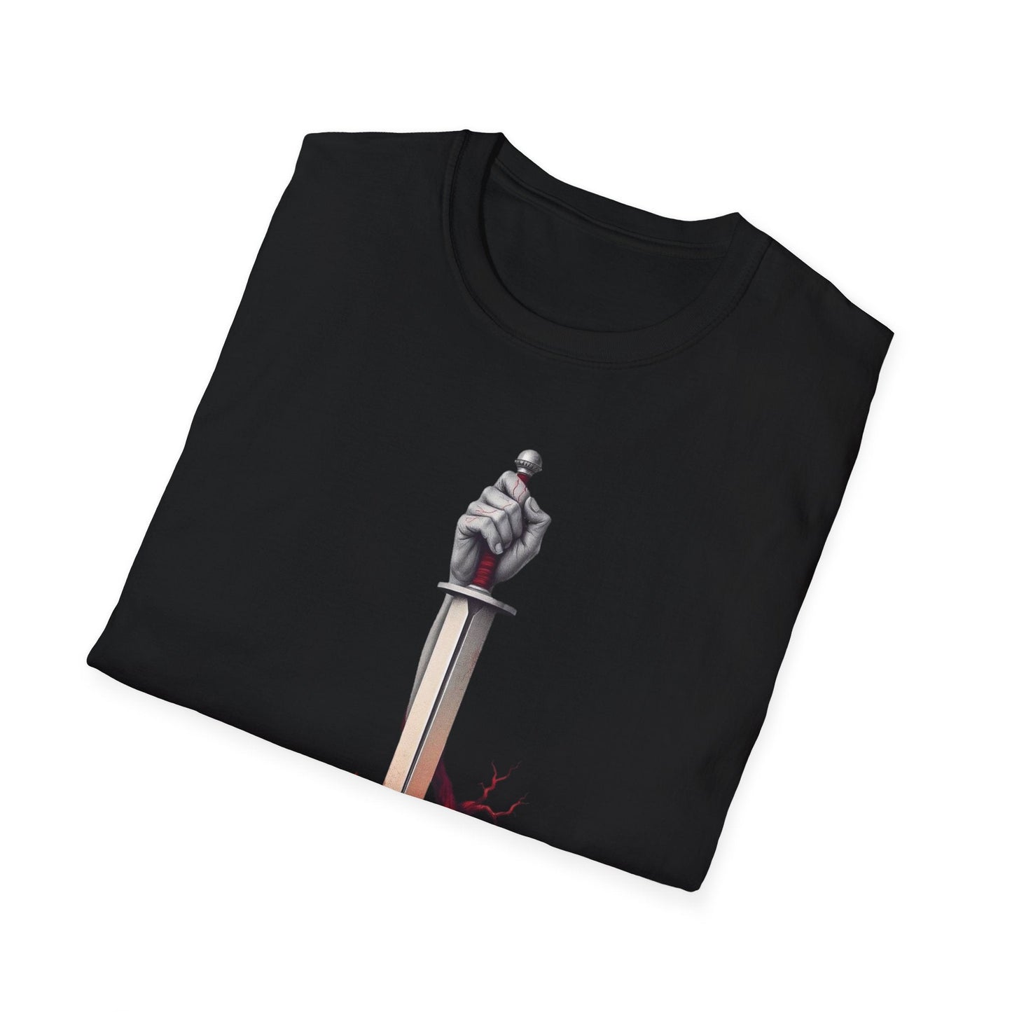 "Rooted in Red — The Wound & Blade Tee" Printify