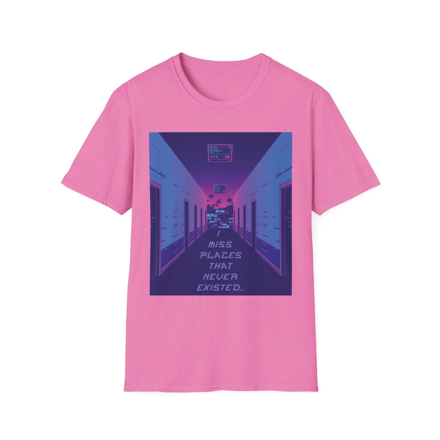 "Miss Places That Never Existed — False Memory Vista Tee" Printify
