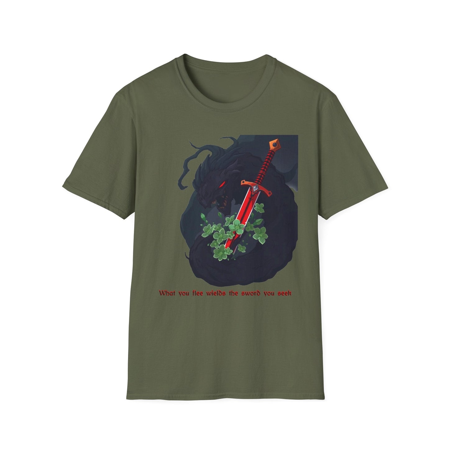 "Flee Nothing — The Power Hides There Tee" Printify