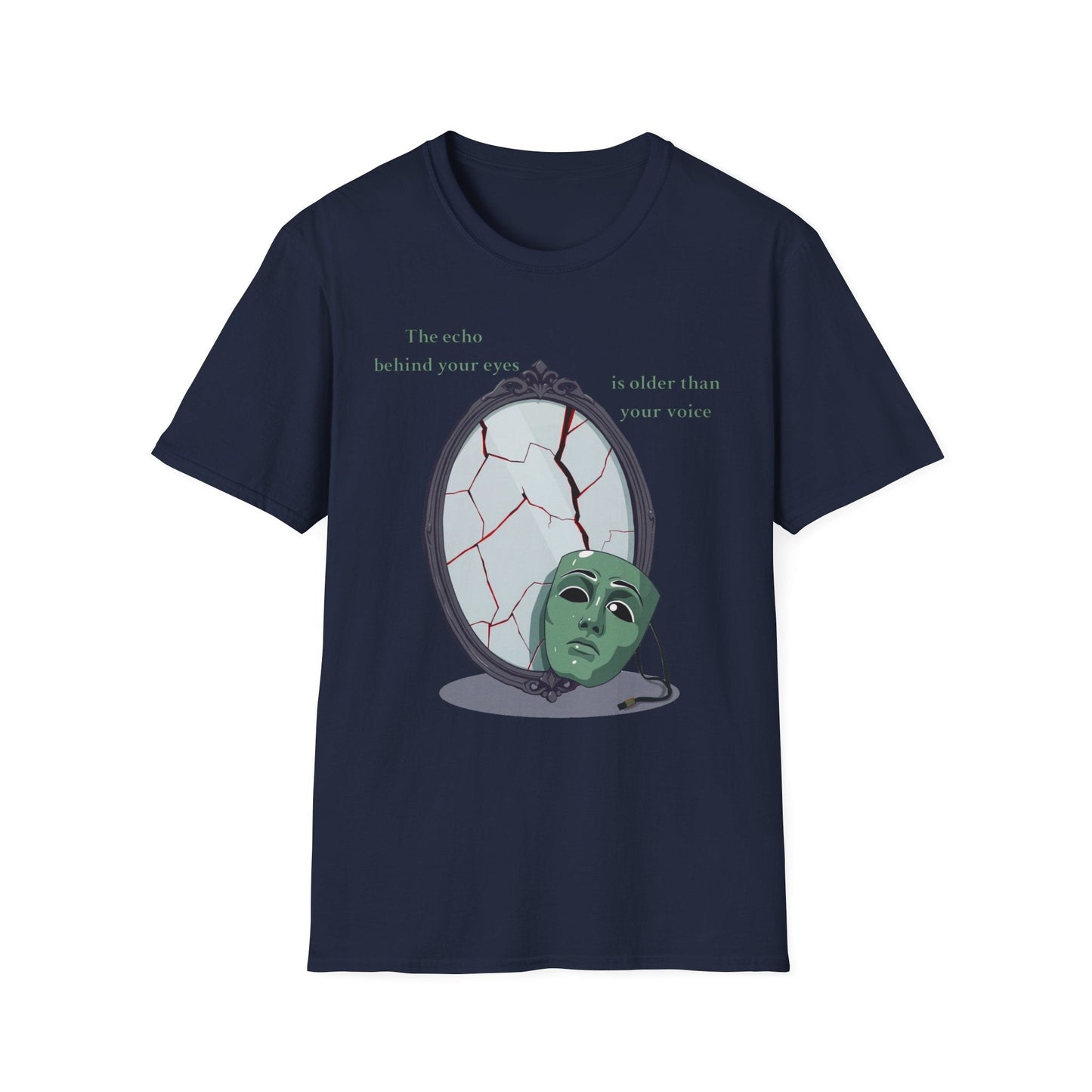 "The Witness Within — The Cracked Reflection Tee" Printify