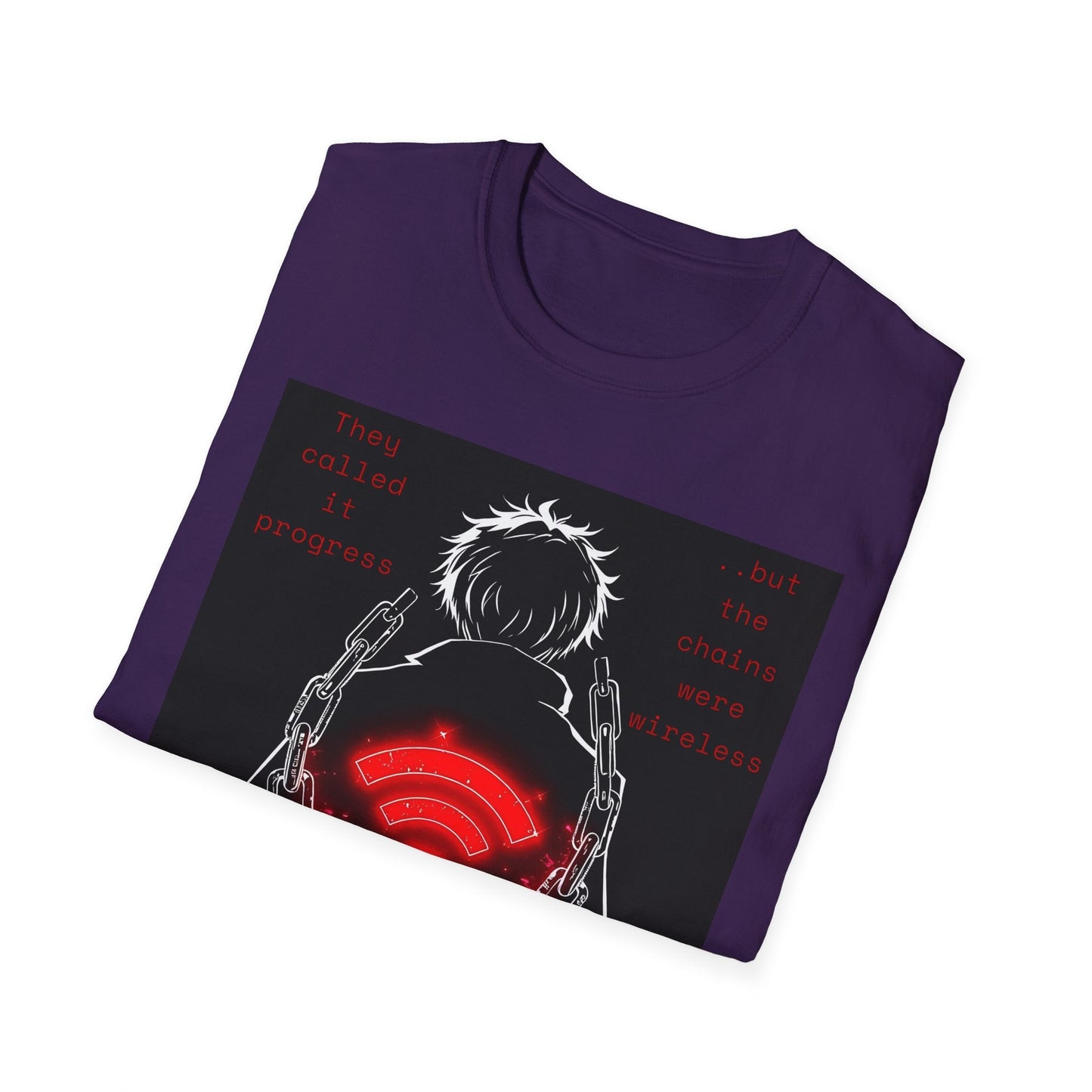 "Wireless Chains — The Progress Trap Tee" Printify