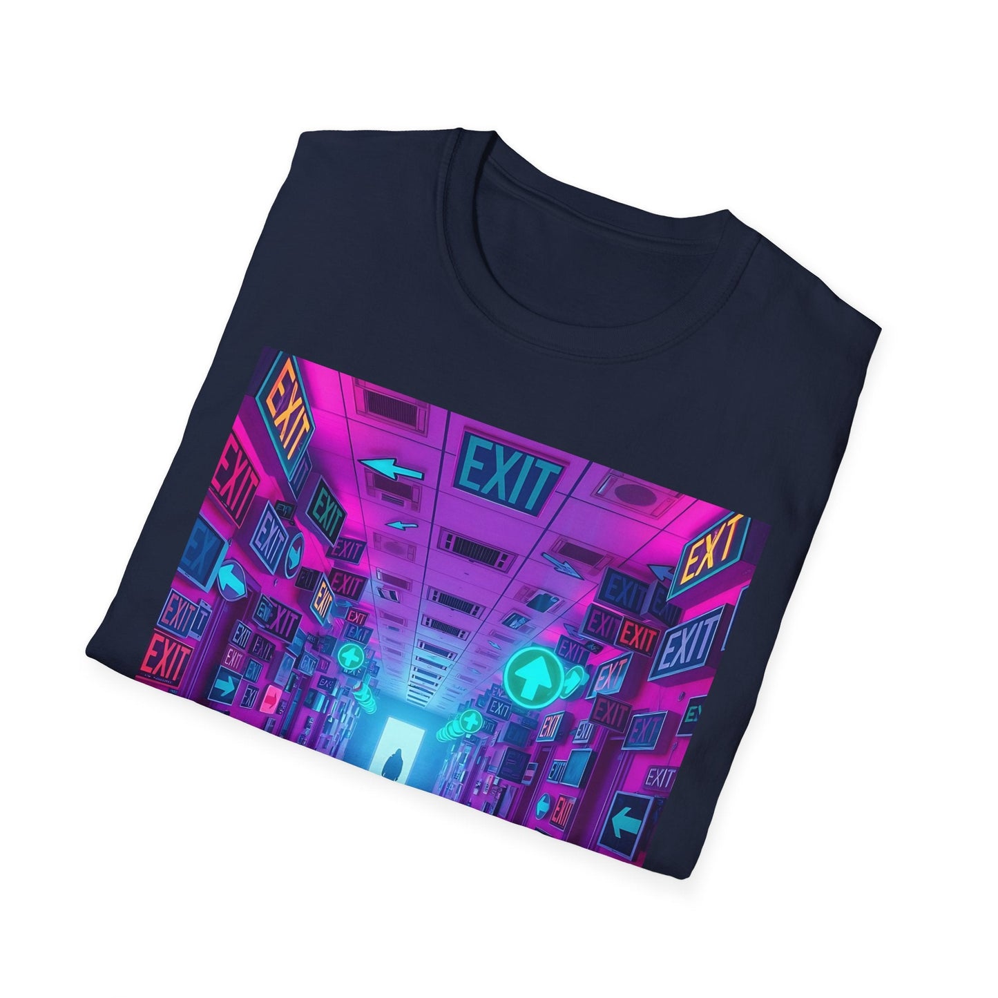 "You Almost Remember How to Leave — Recursive Exit Hall Tee" Printify