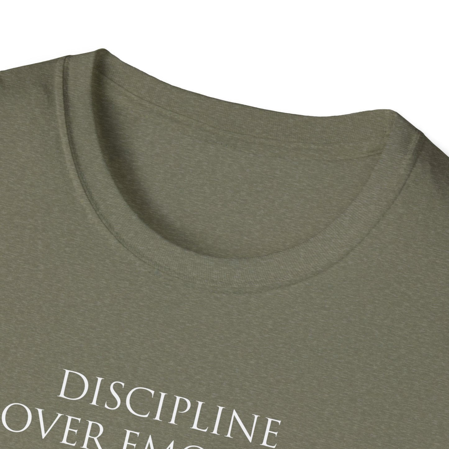 "Discipline Over Emotion — The Weight of Action Tee" Printify