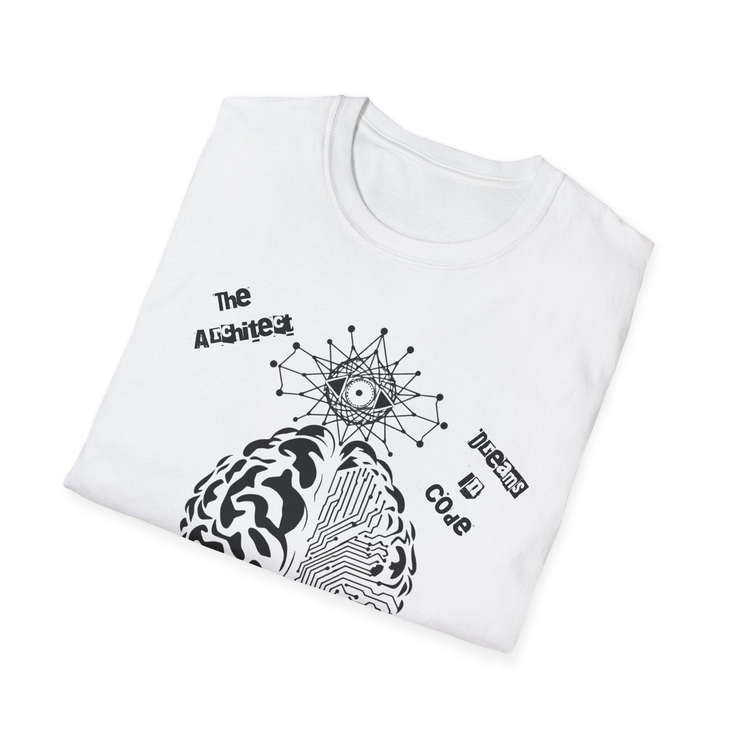The Universe Built in Code – Brain Meets Spirit Tee Printify