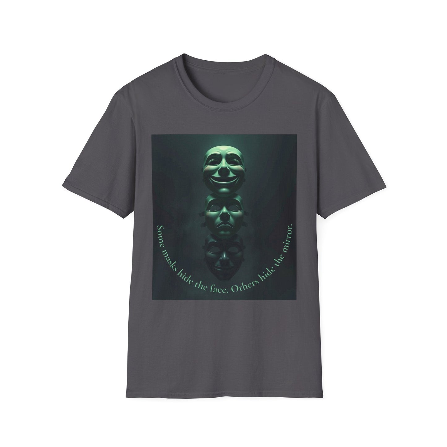 "The Mirror Beneath — The Masked Truth Tee" Printify
