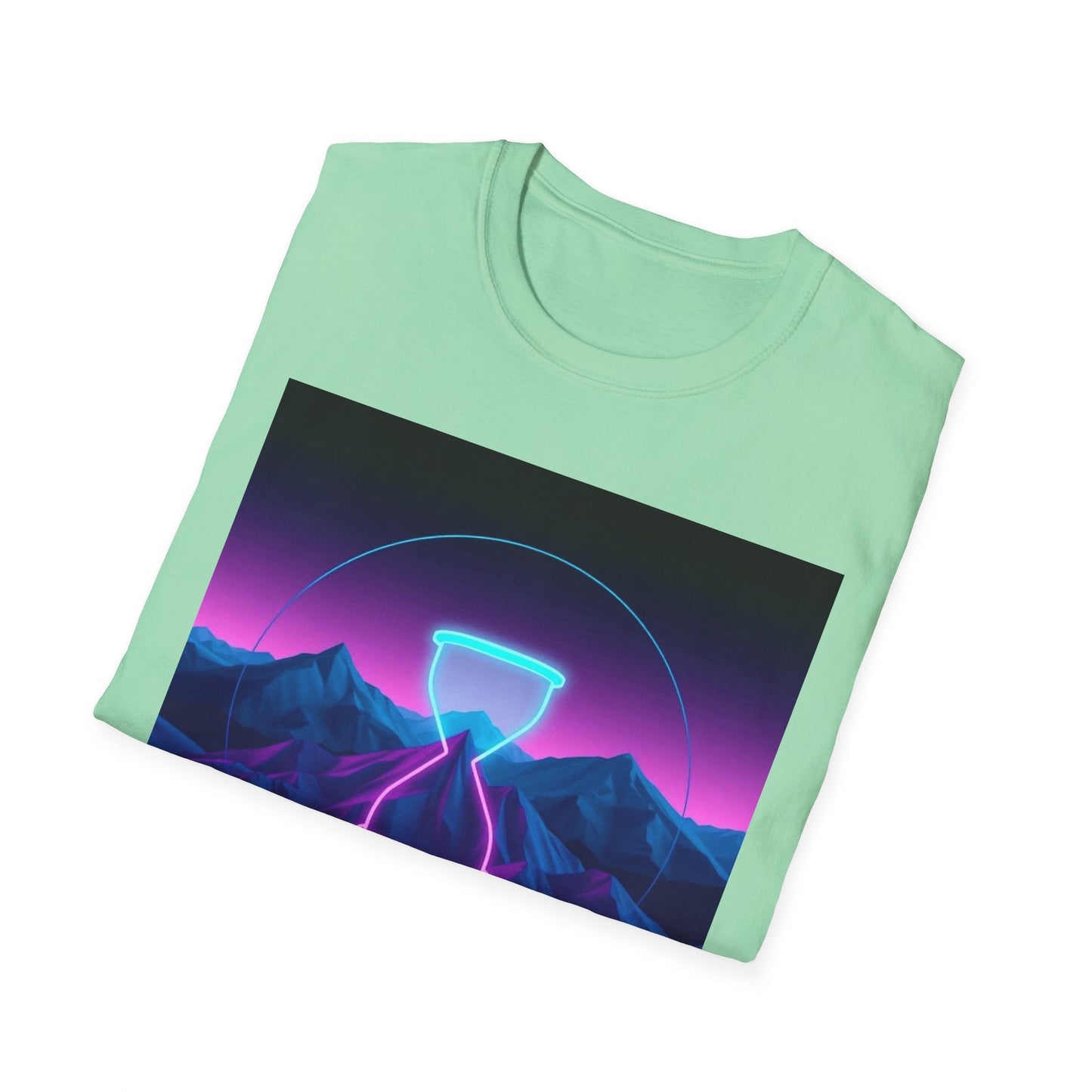 "Buffering — Glitched Hourglass Tee" Printify