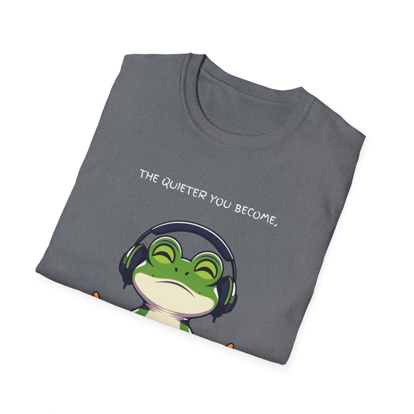 "Quiet Frog Wisdom — Meditative Awareness Tee" Printify