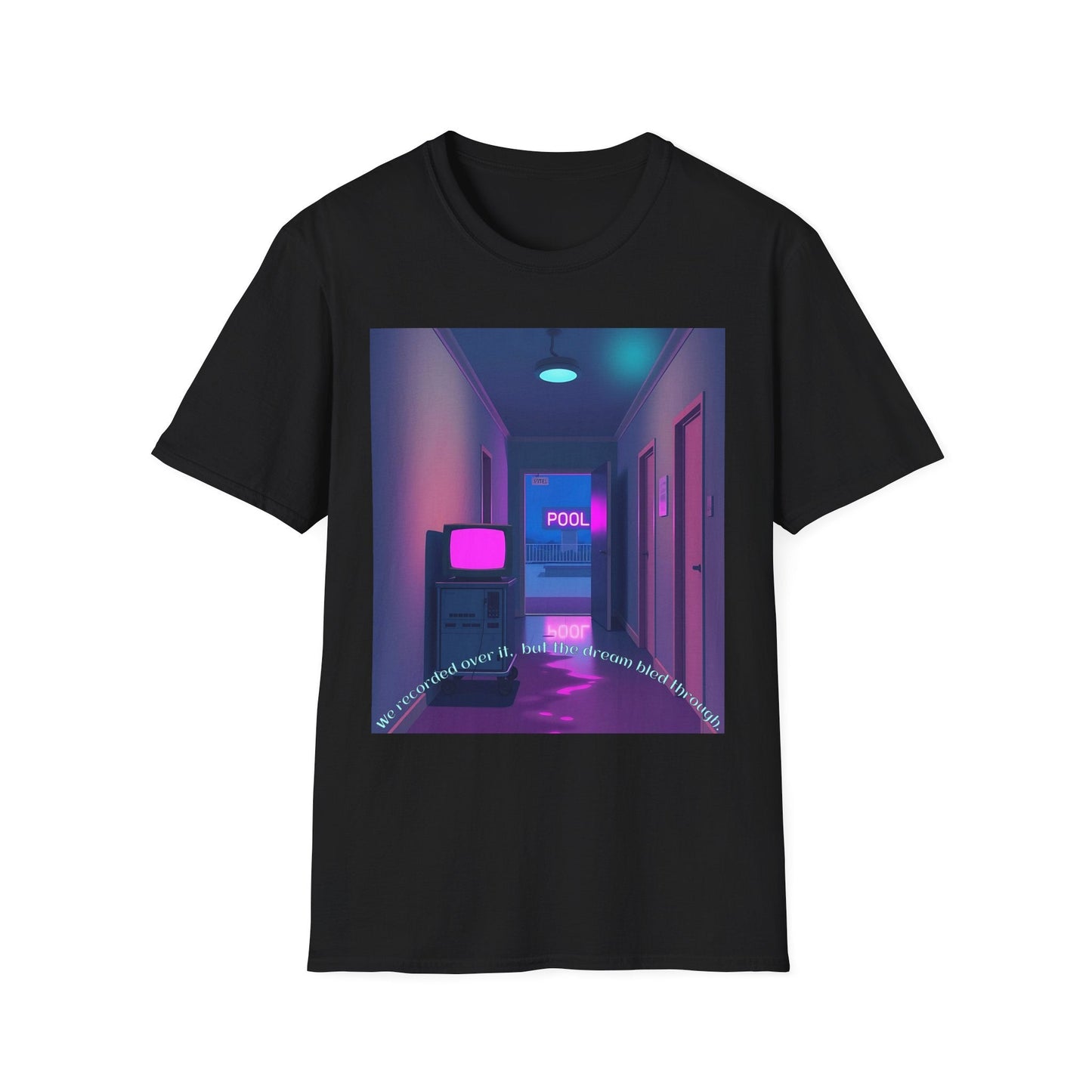 "The Dream Bled Through — VHS Memory Pool Tee" Printify