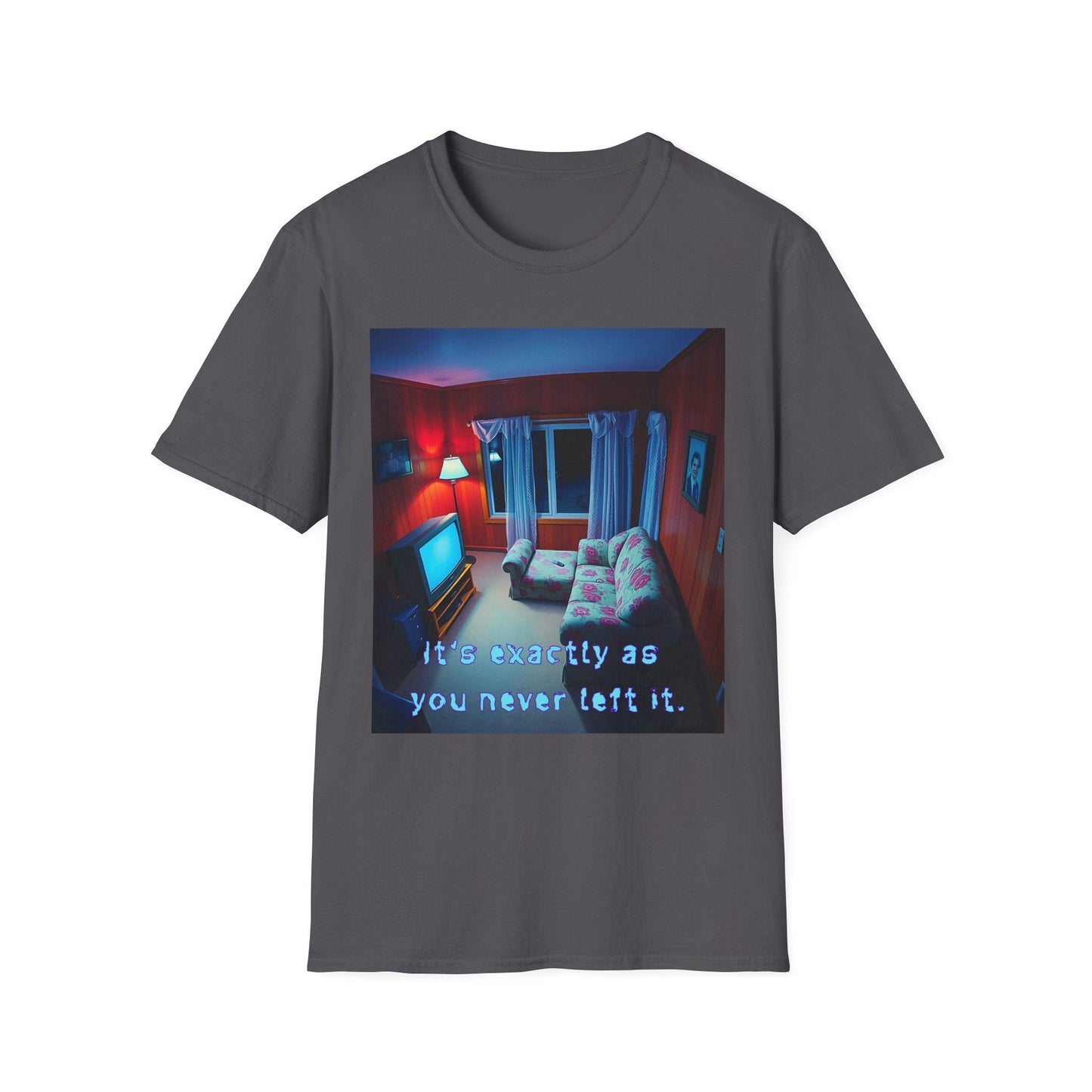 "Familiar Strangeness — The Looping Room Tee" Printify