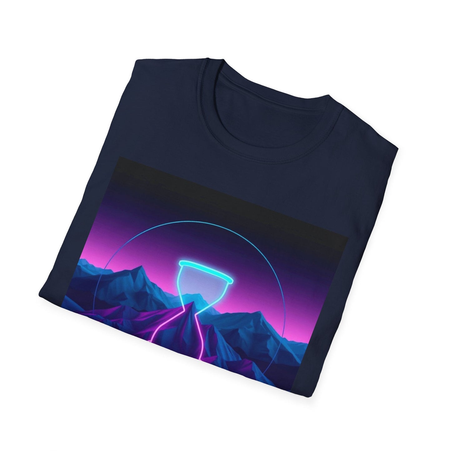"Buffering — Glitched Hourglass Tee" Printify