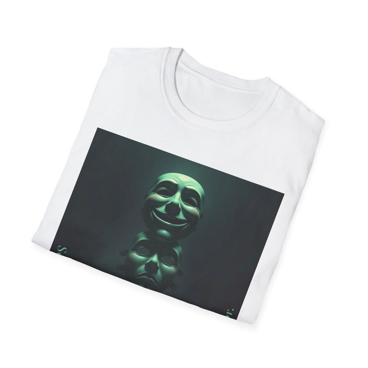 "The Mirror Beneath — The Masked Truth Tee" Printify