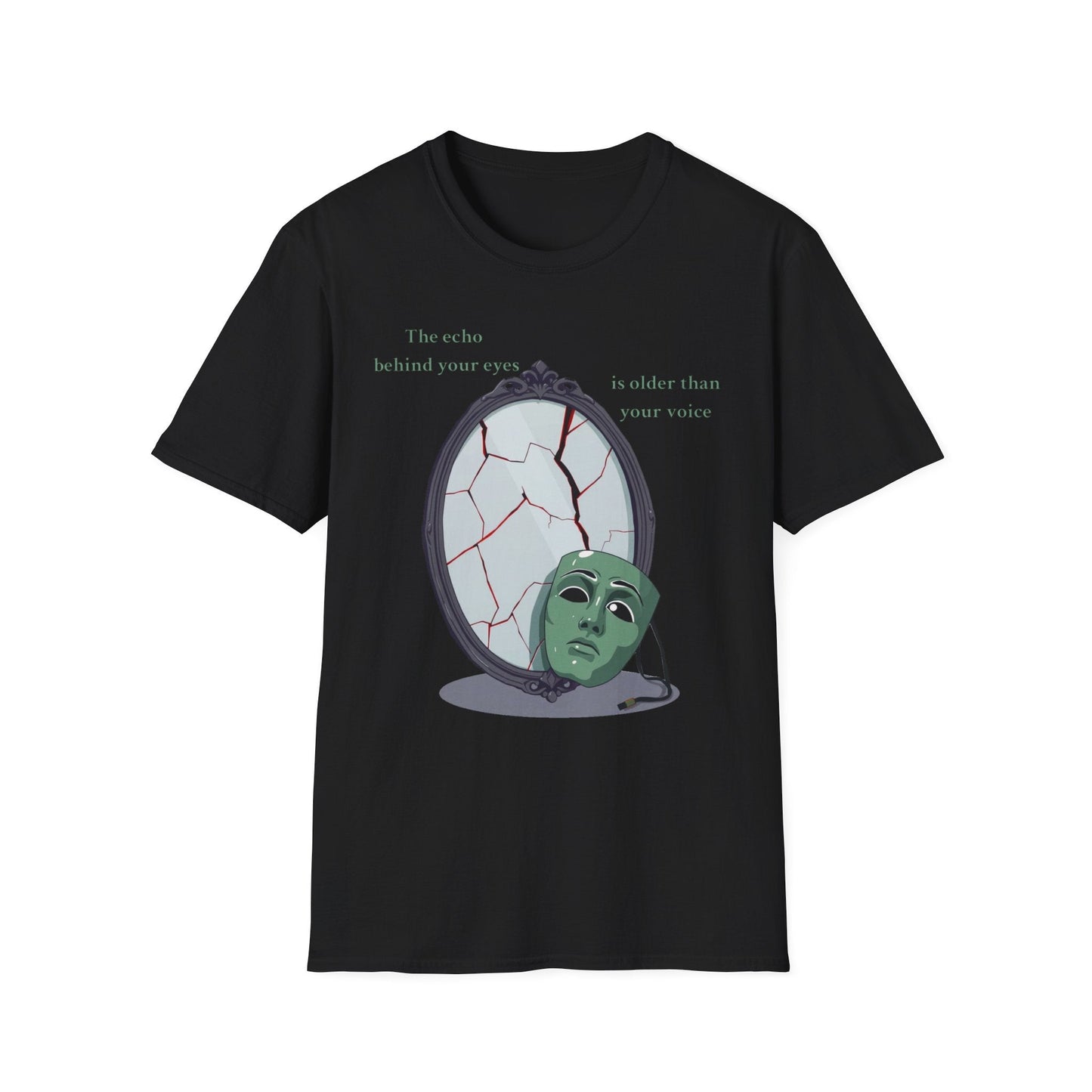 "The Witness Within — The Cracked Reflection Tee" Printify