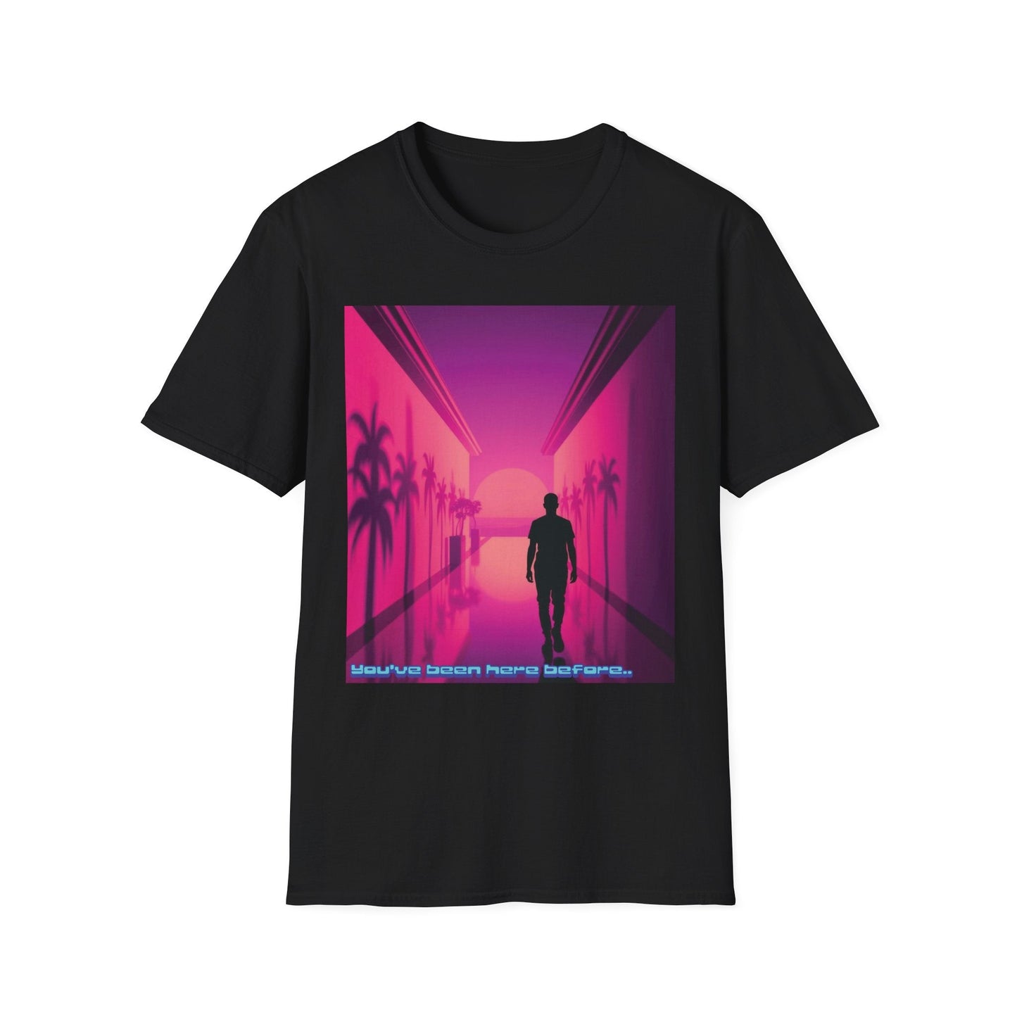 "You’ve Been Here Before — Déjà View Vaporwave Tee" Printify