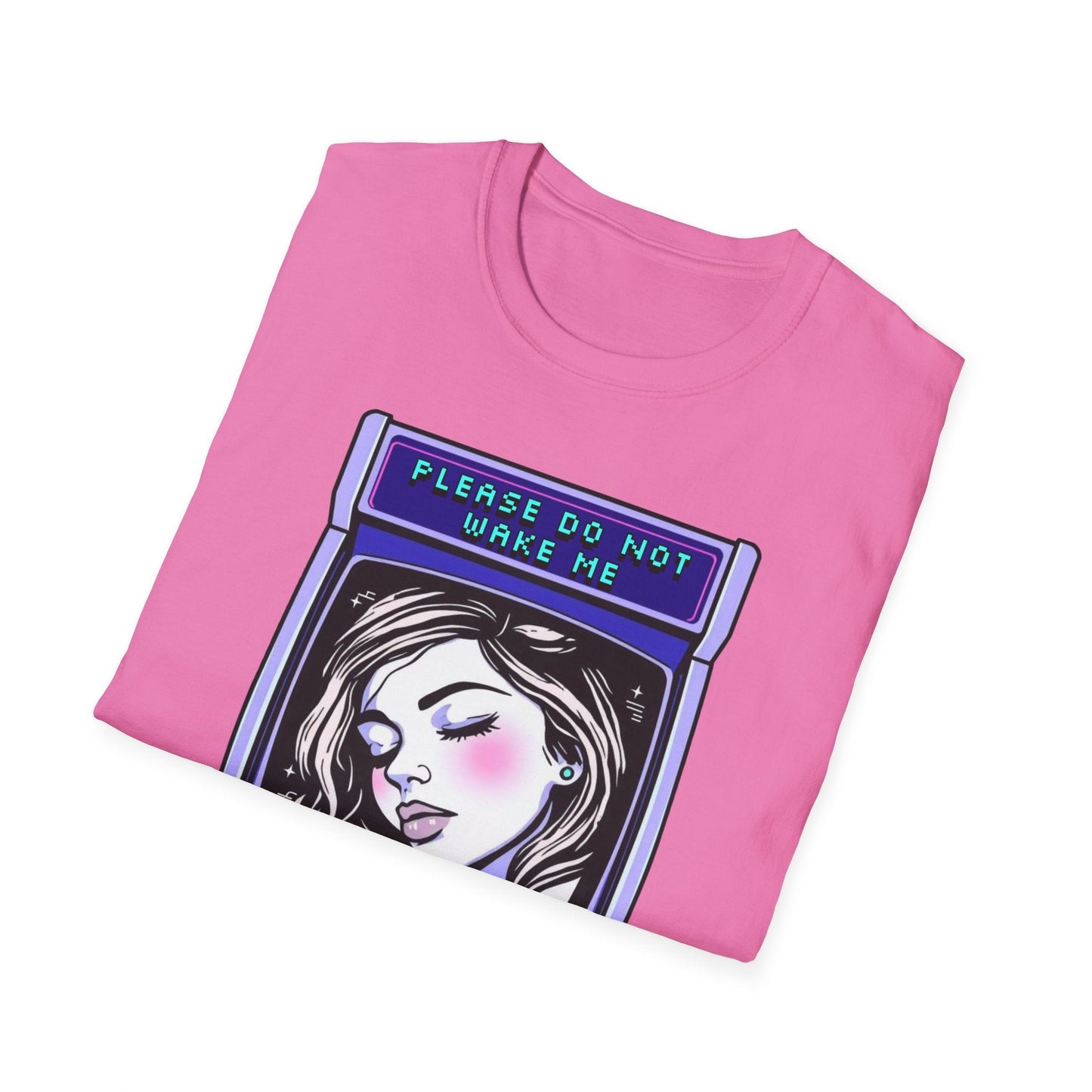 "Please Do Not Wake Me — Pixel Dream Console Tee" Printify