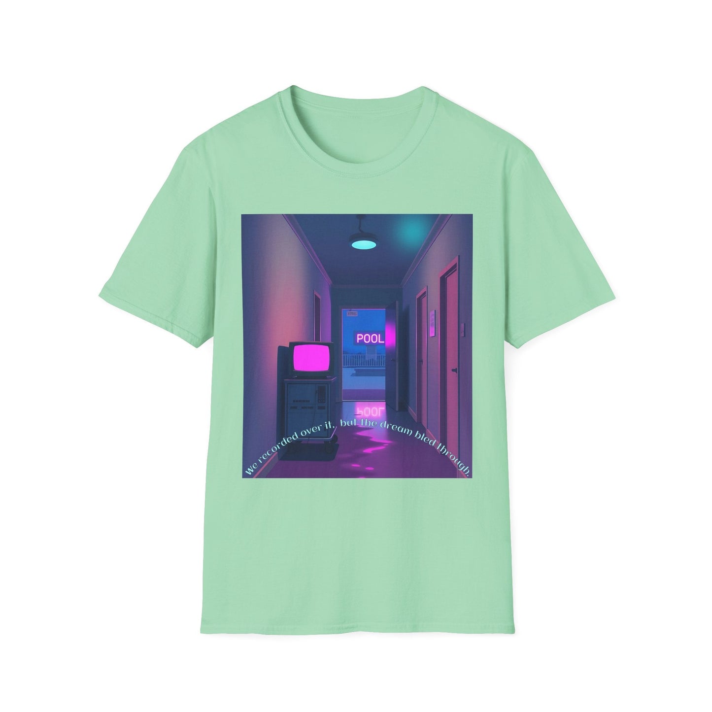 "The Dream Bled Through — VHS Memory Pool Tee" Printify