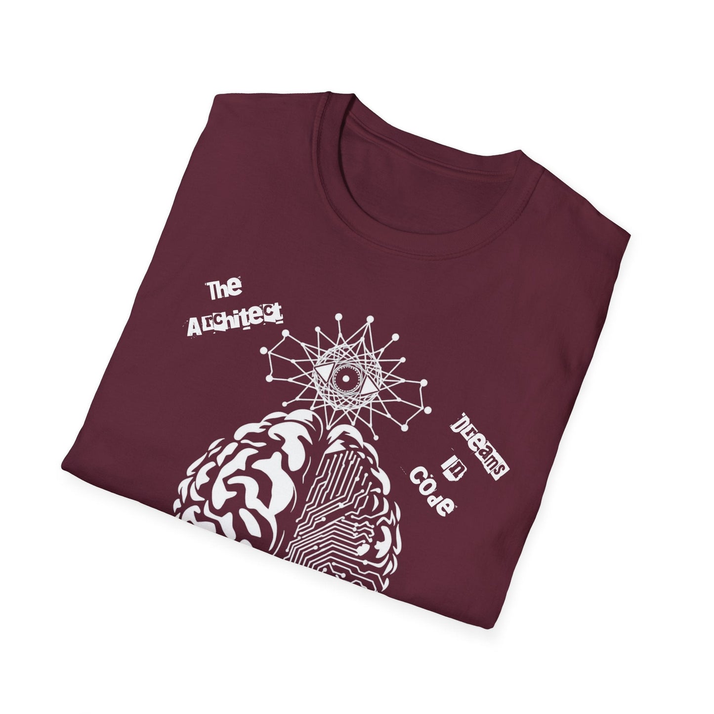 The Universe Built in Code – Brain Meets Spirit Tee Printify
