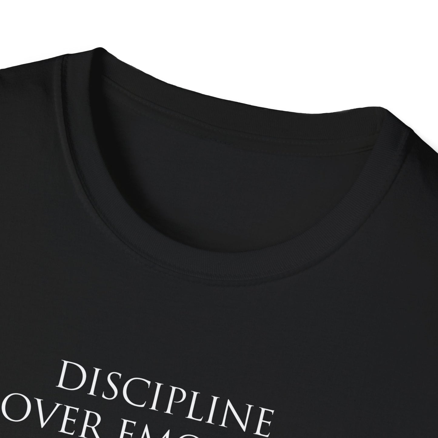 "Discipline Over Emotion — The Weight of Action Tee" Printify