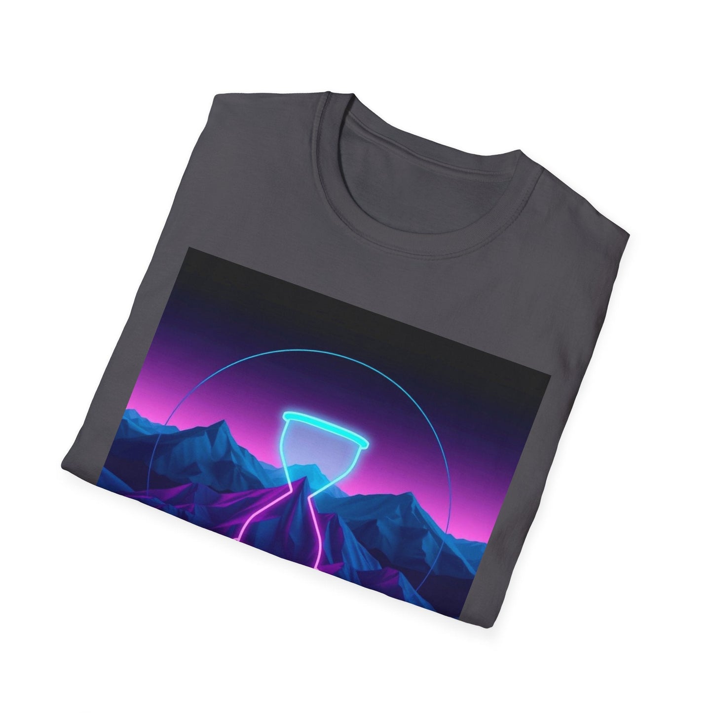"Buffering — Glitched Hourglass Tee" Printify