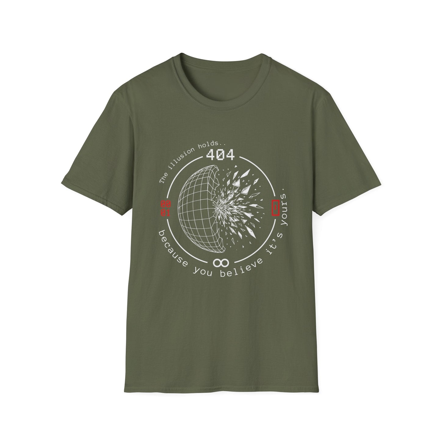 "404: The Illusion Holds — Perception Loop Tee" Printify
