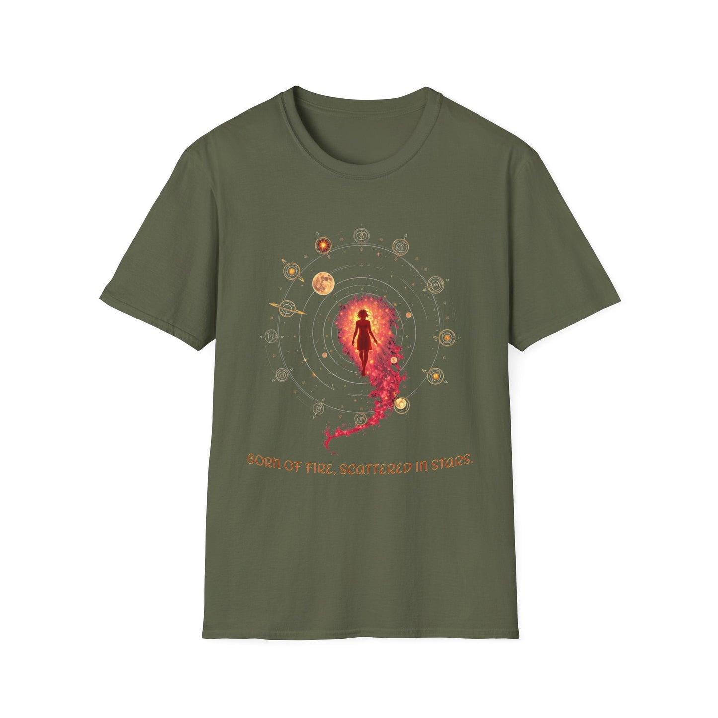 "Scattered in Stars — The Originfire Tee" Printify
