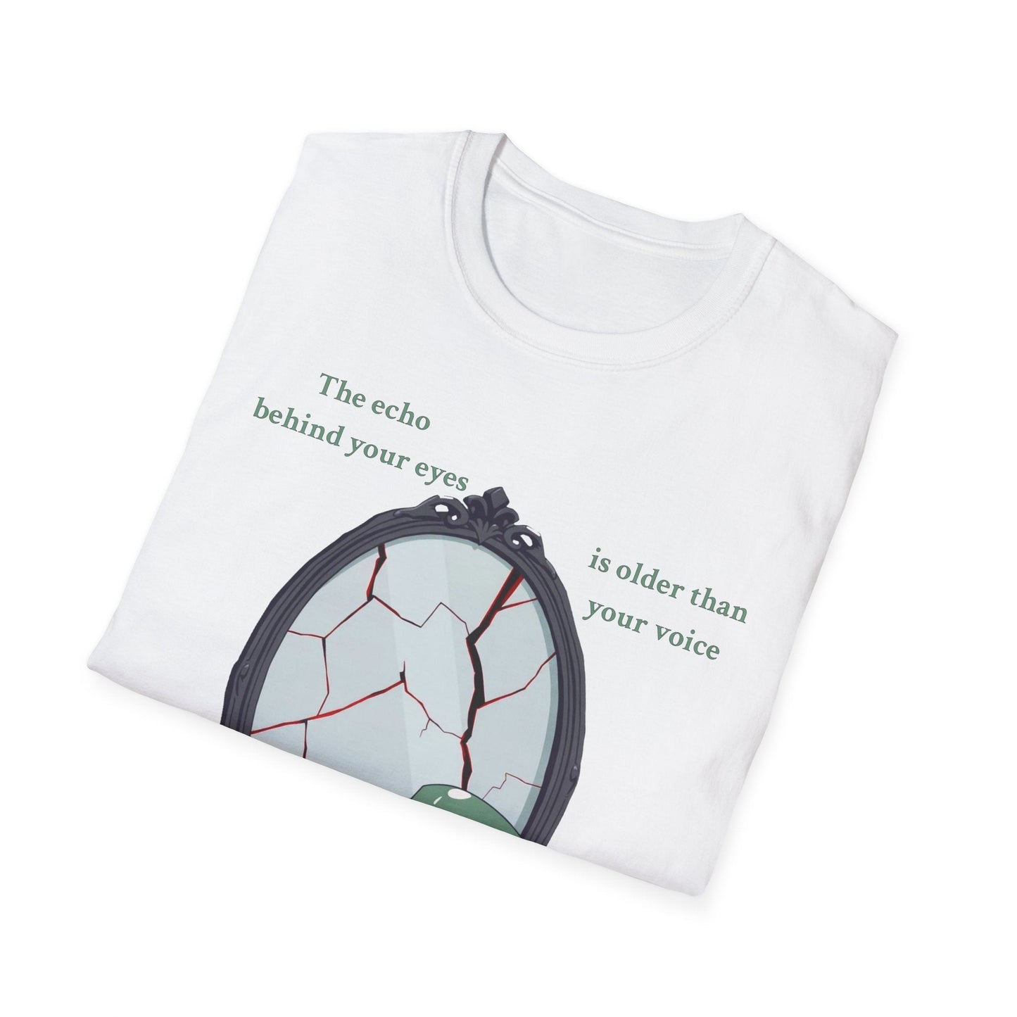 "The Witness Within — The Cracked Reflection Tee" Printify