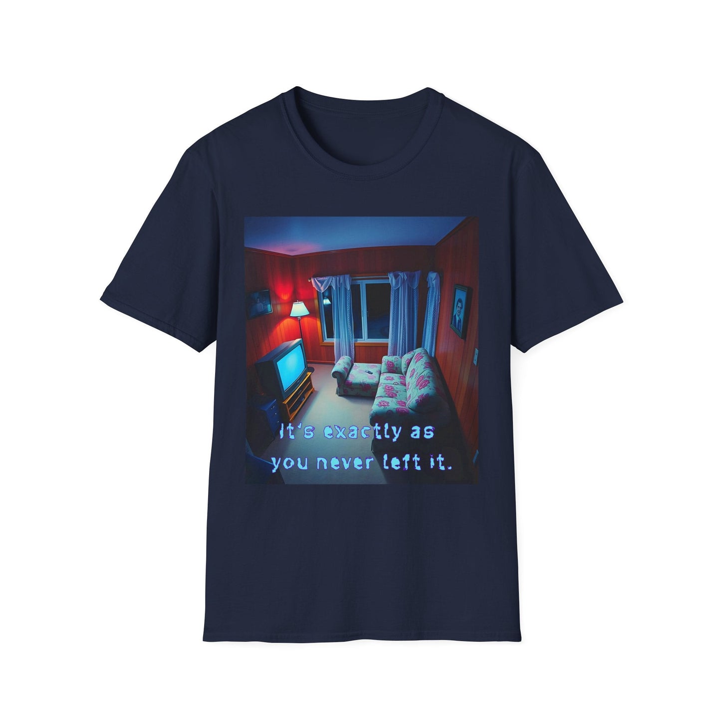 "Familiar Strangeness — The Looping Room Tee" Printify