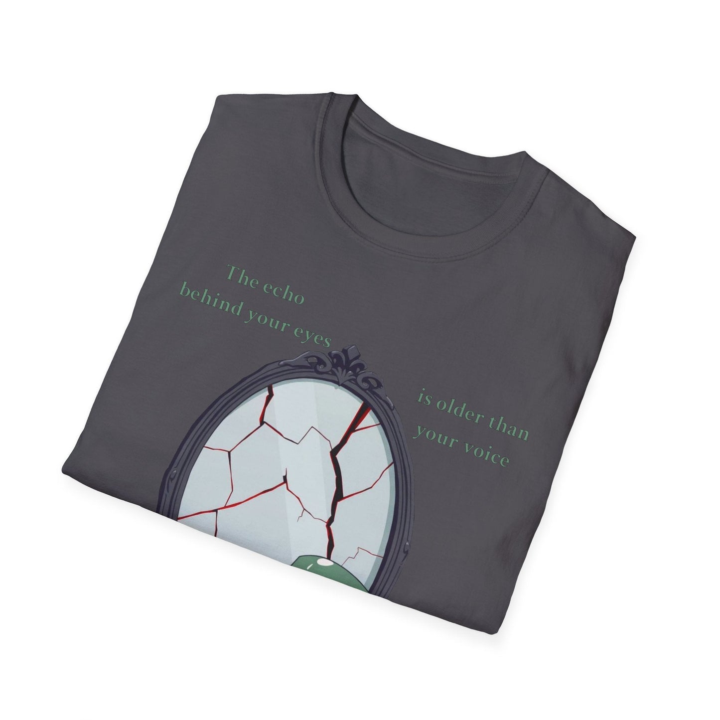 "The Witness Within — The Cracked Reflection Tee" Printify