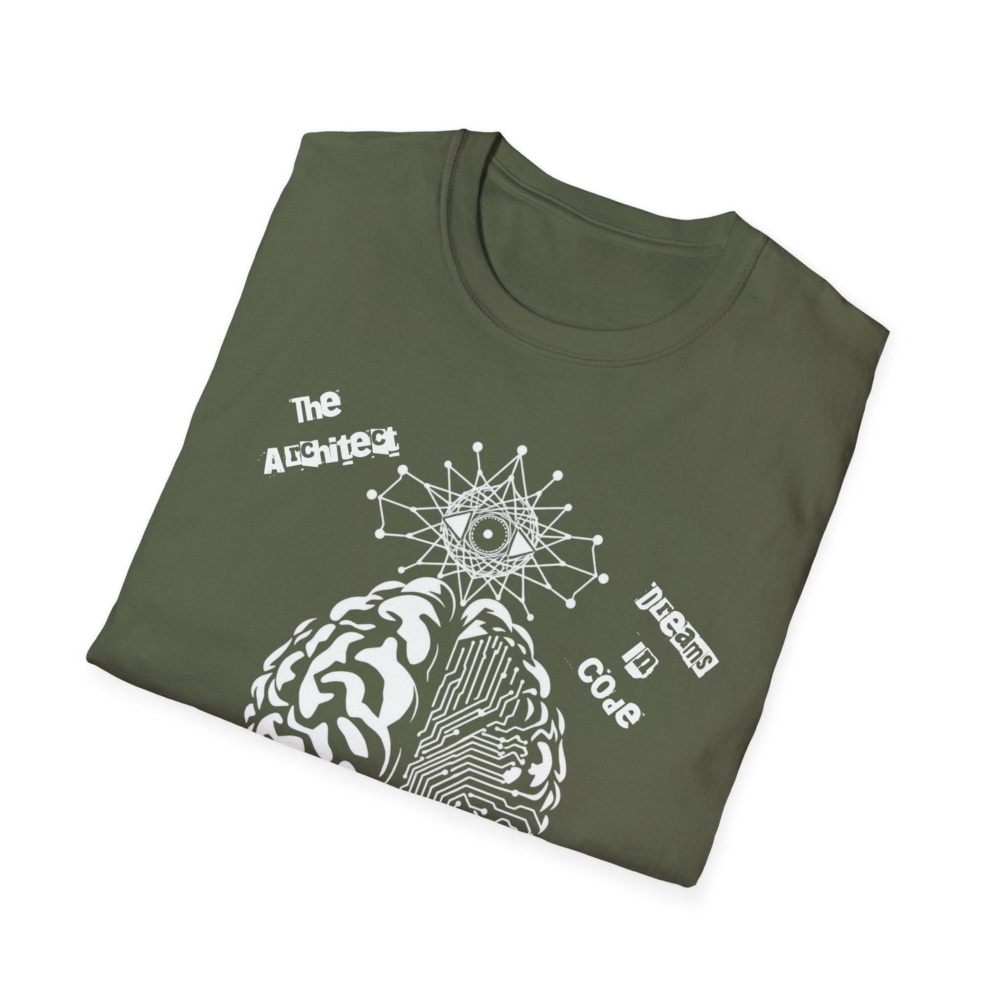 The Universe Built in Code – Brain Meets Spirit Tee Printify