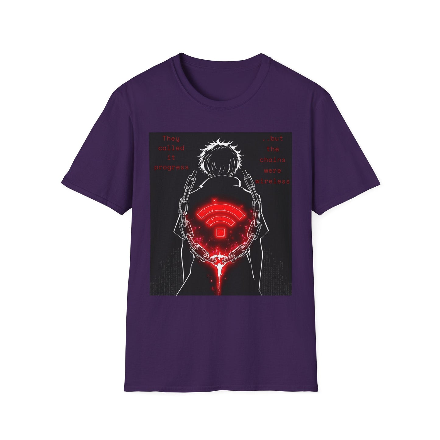 "Wireless Chains — The Progress Trap Tee" Printify