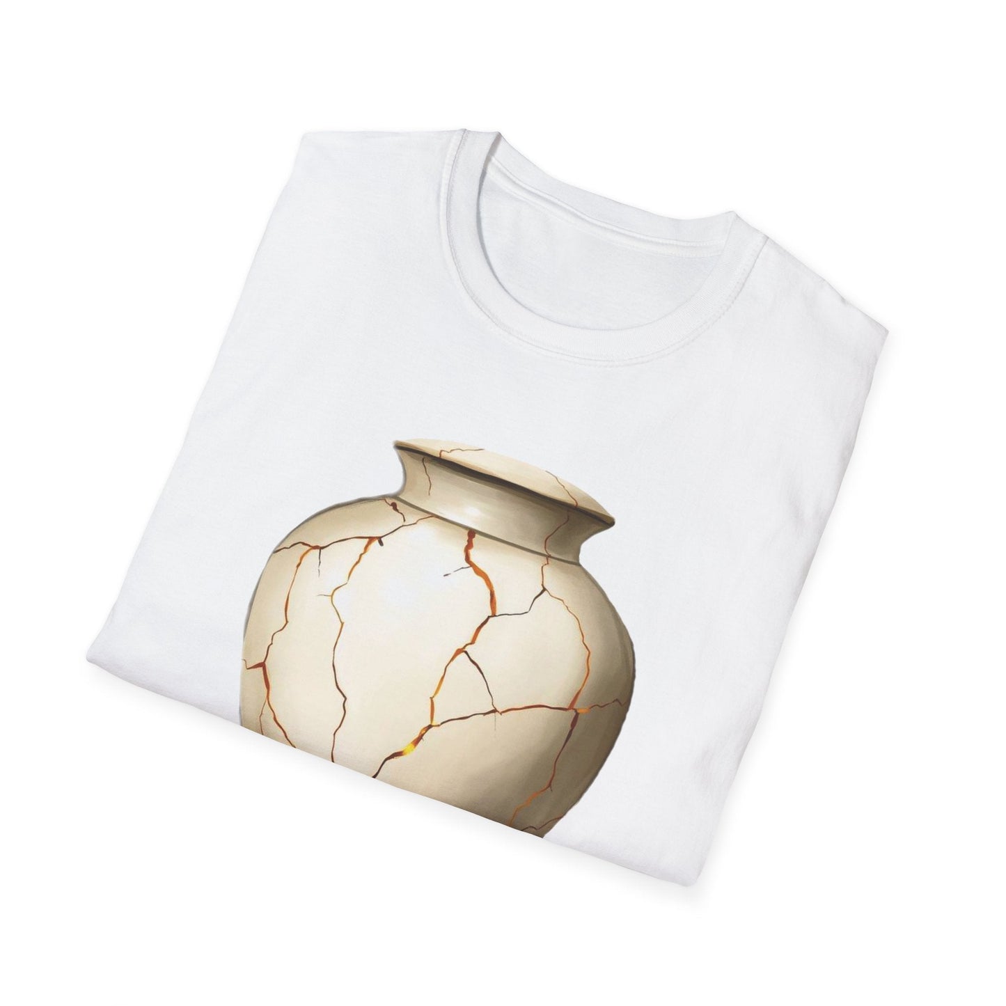 "The Blessing in the Break — The Kintsugi Vessel Tee" Printify
