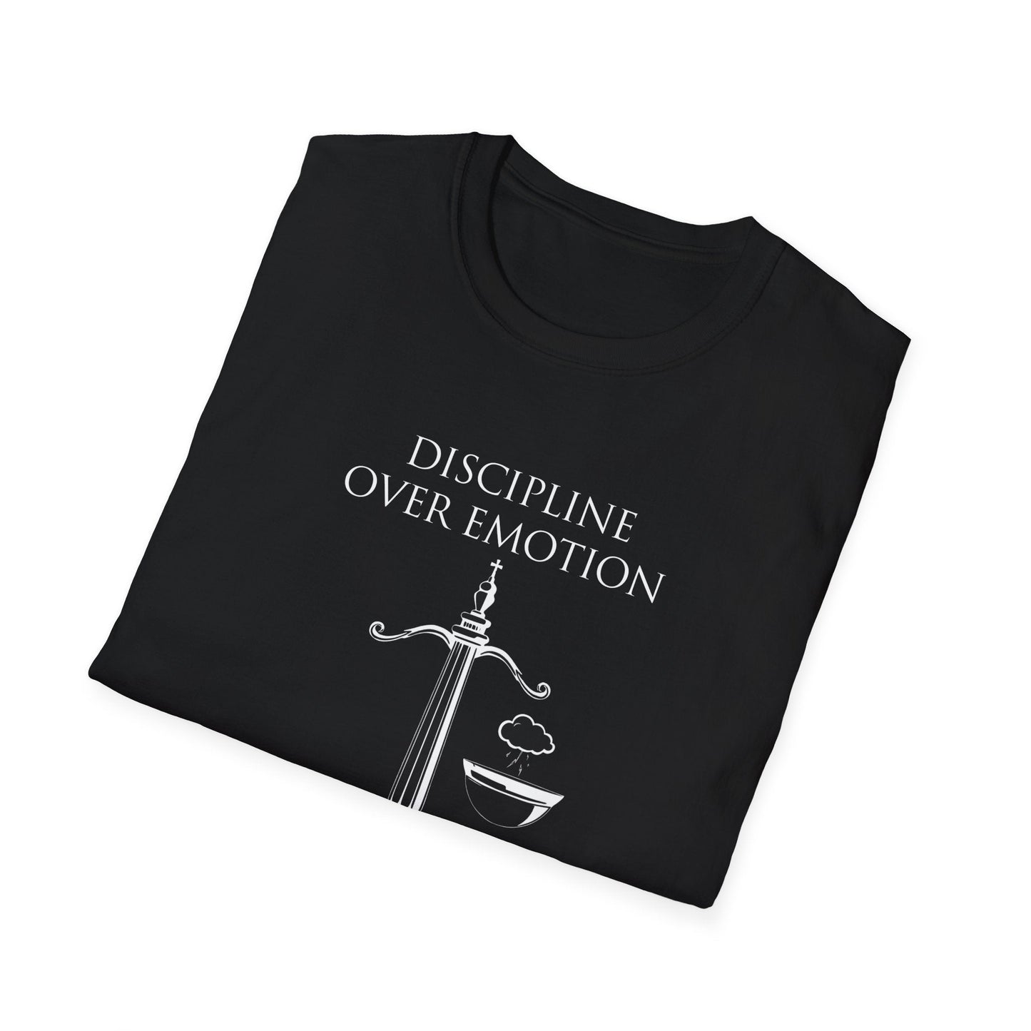 "Discipline Over Emotion — The Weight of Action Tee" Printify