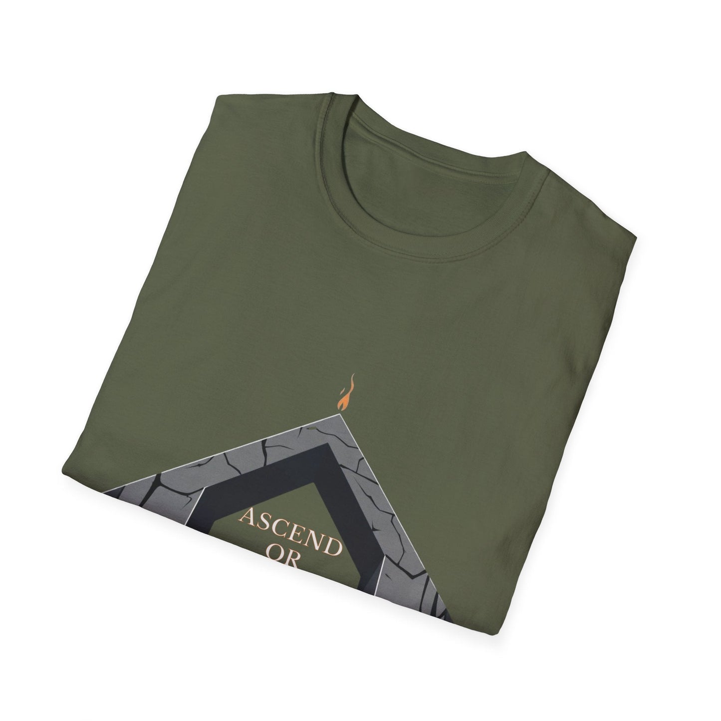 "Ascend or Submit — The Stone Path Tee" Printify